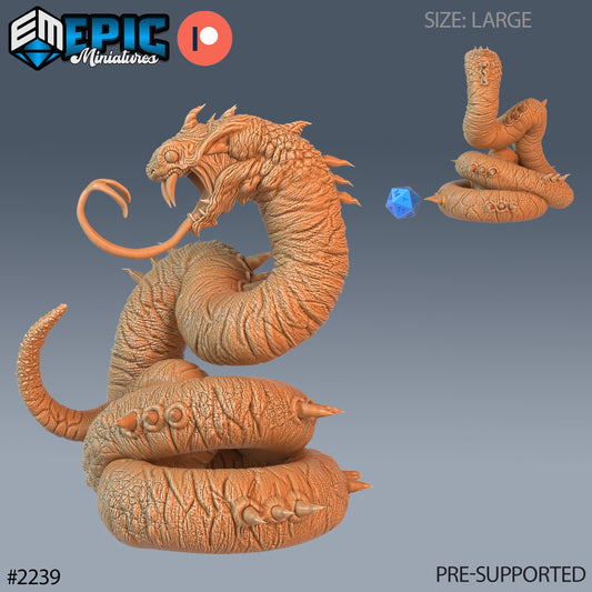 Giant Sand Snake - Epic Miniatures | #56 Oriental Dunes