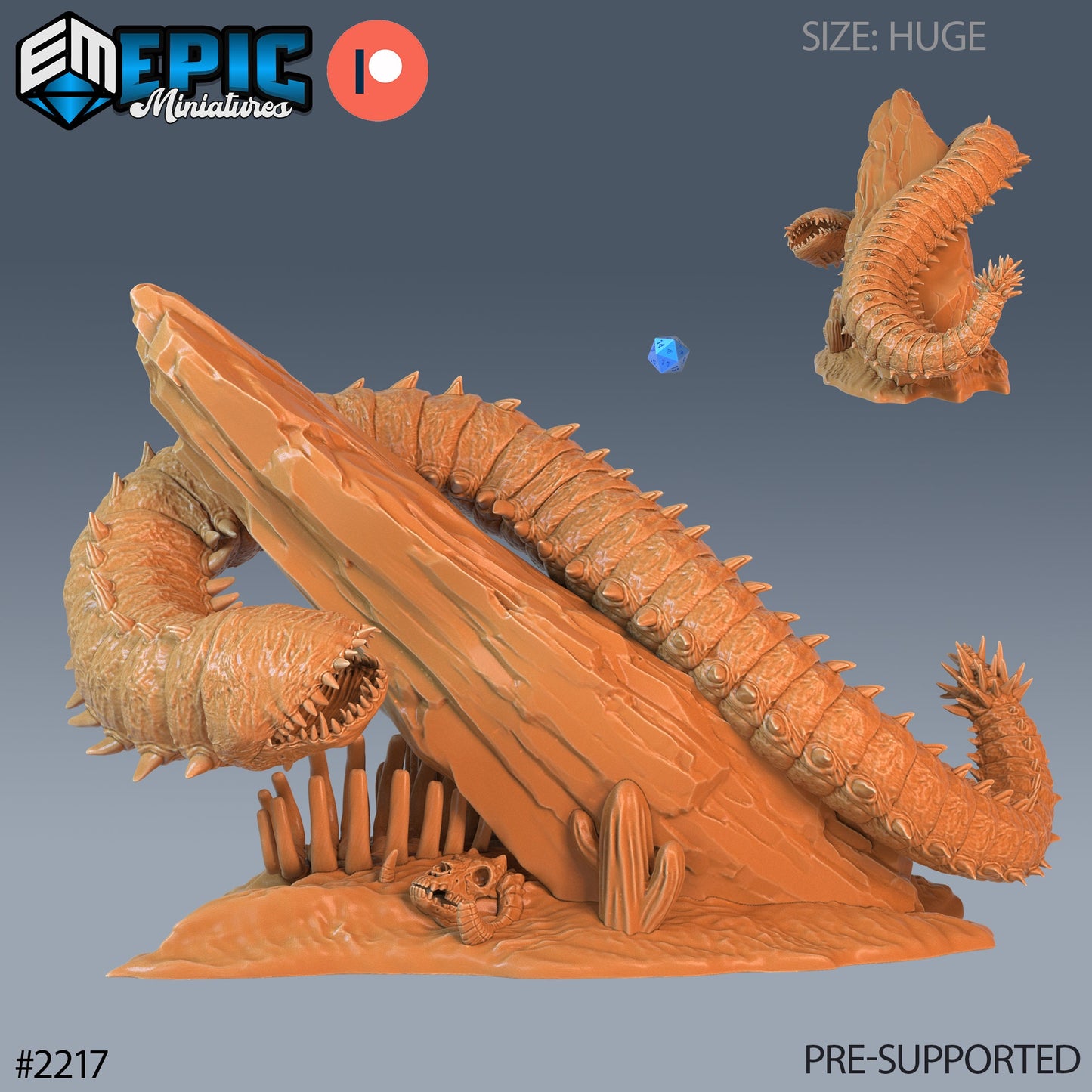 Adult Purple Worm Series - Epic Miniatures | #55 Secret Minds