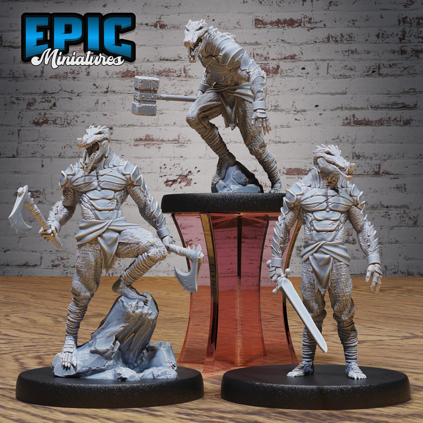 Crocodile Folk Warrior - Epic Miniatures | #89 New World Conquest