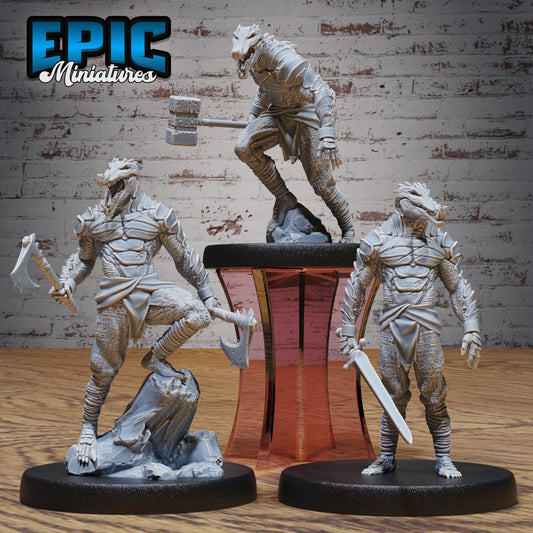 Crocodile Folk Warrior - Epic Miniatures | #89 New World Conquest