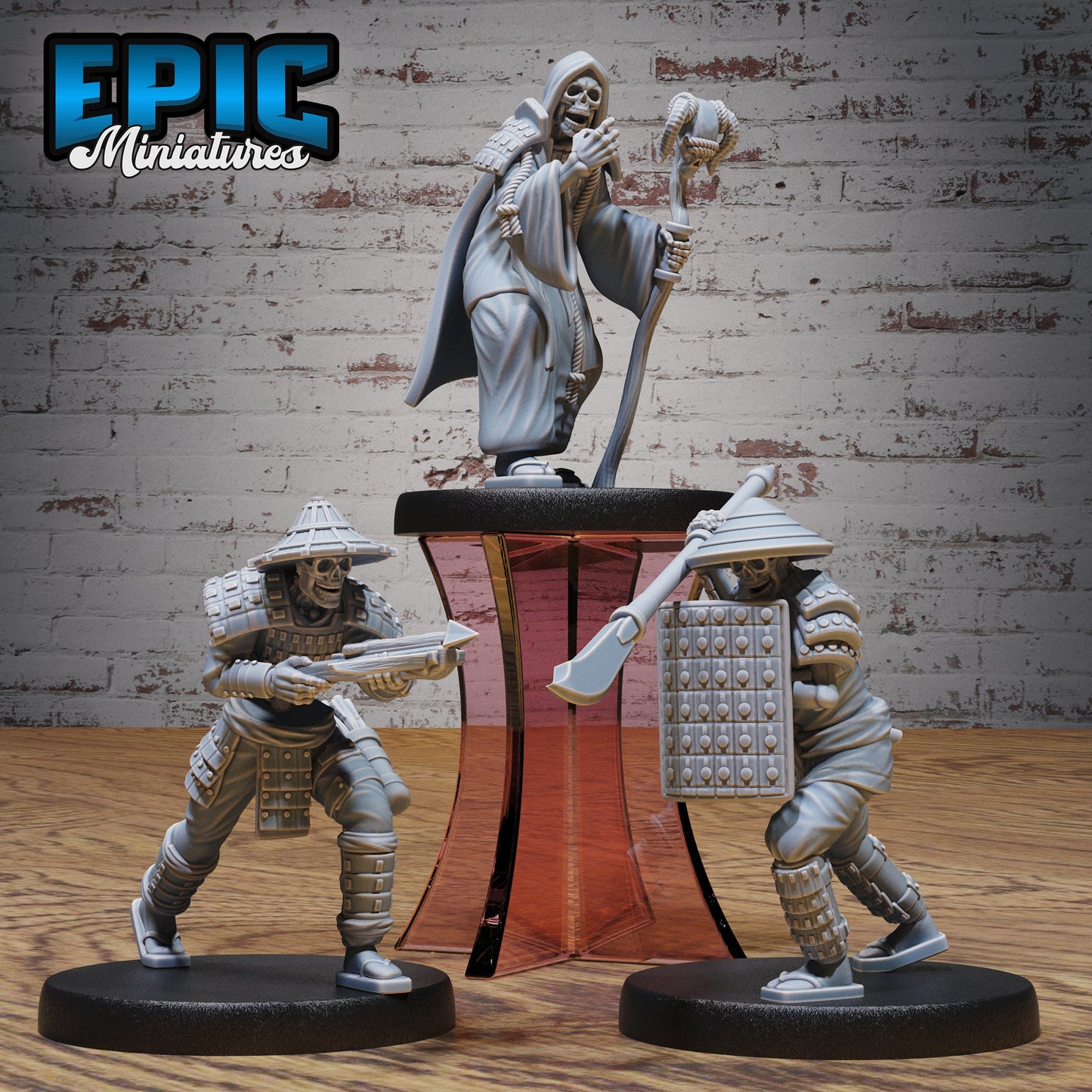 Eastern Skeleton Army Necromancer - Epic Miniatures | #88 Oni Nightmare