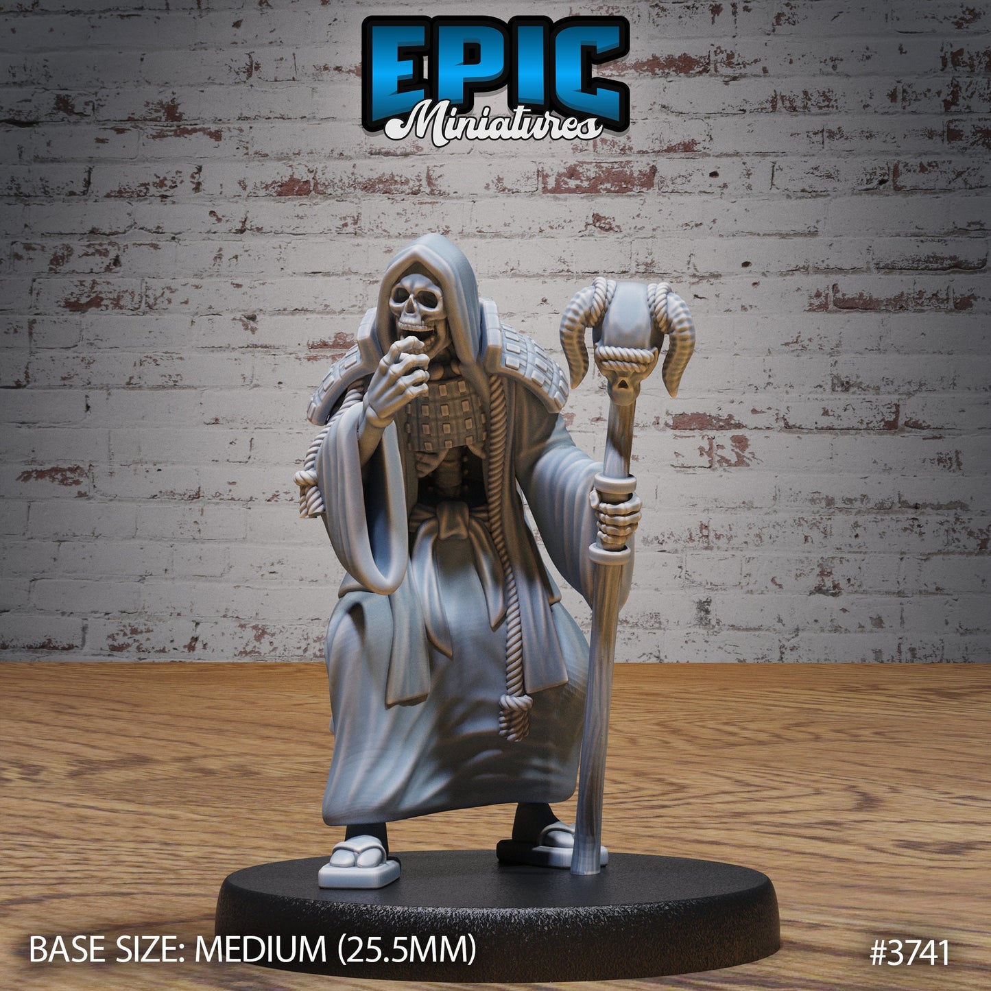Eastern Skeleton Army Necromancer - Epic Miniatures | #88 Oni Nightmare