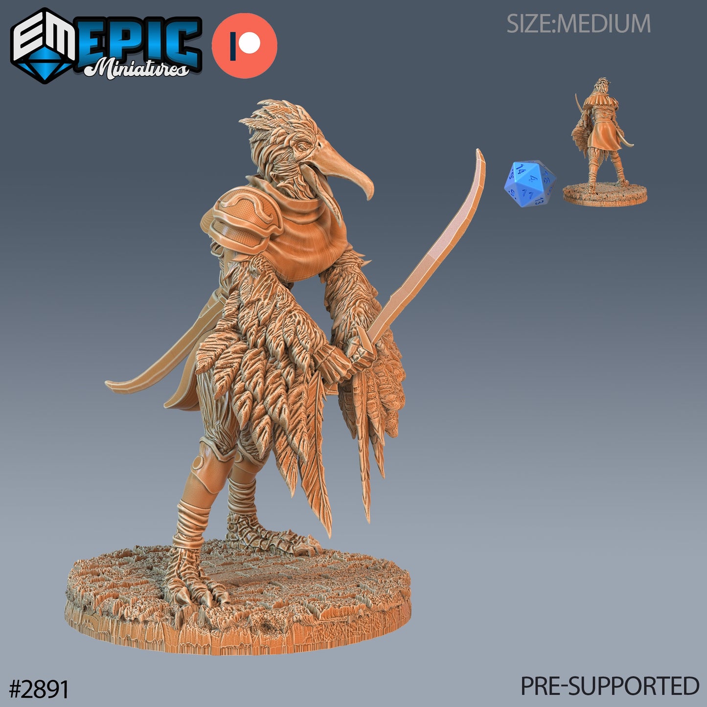 Bird Folk Pelican - Epic Miniatures | #70 Aquatic Journey