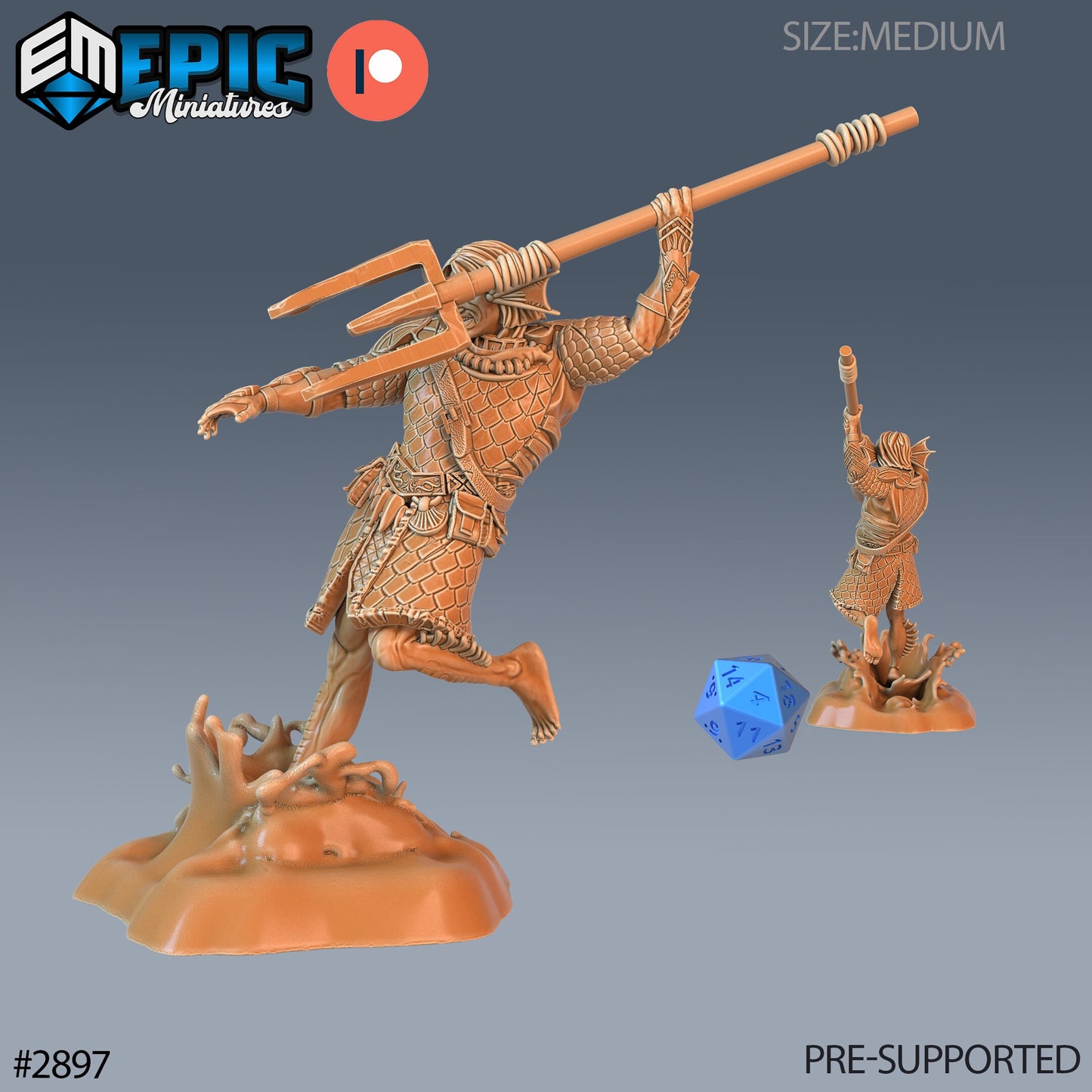 Triton Warrior - Epic Miniatures | #70 Aquatic Journey
