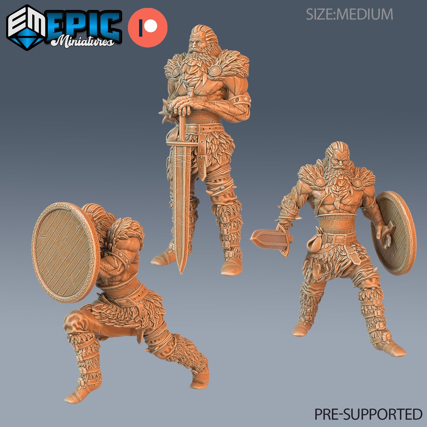 Barbarian Viking Warrior - Epic Miniatures | #69 Viking Age