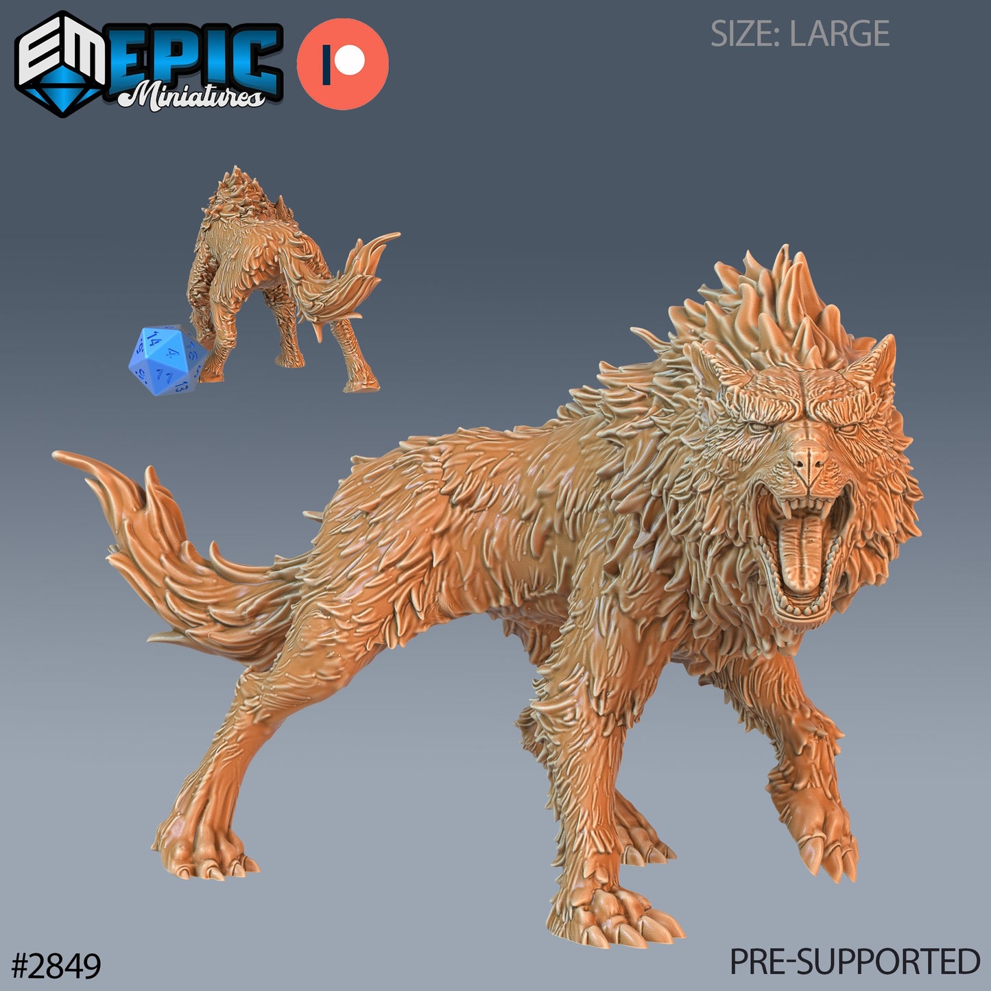 Fenrir Wolf - Epic Miniatures | #69 Viking Age