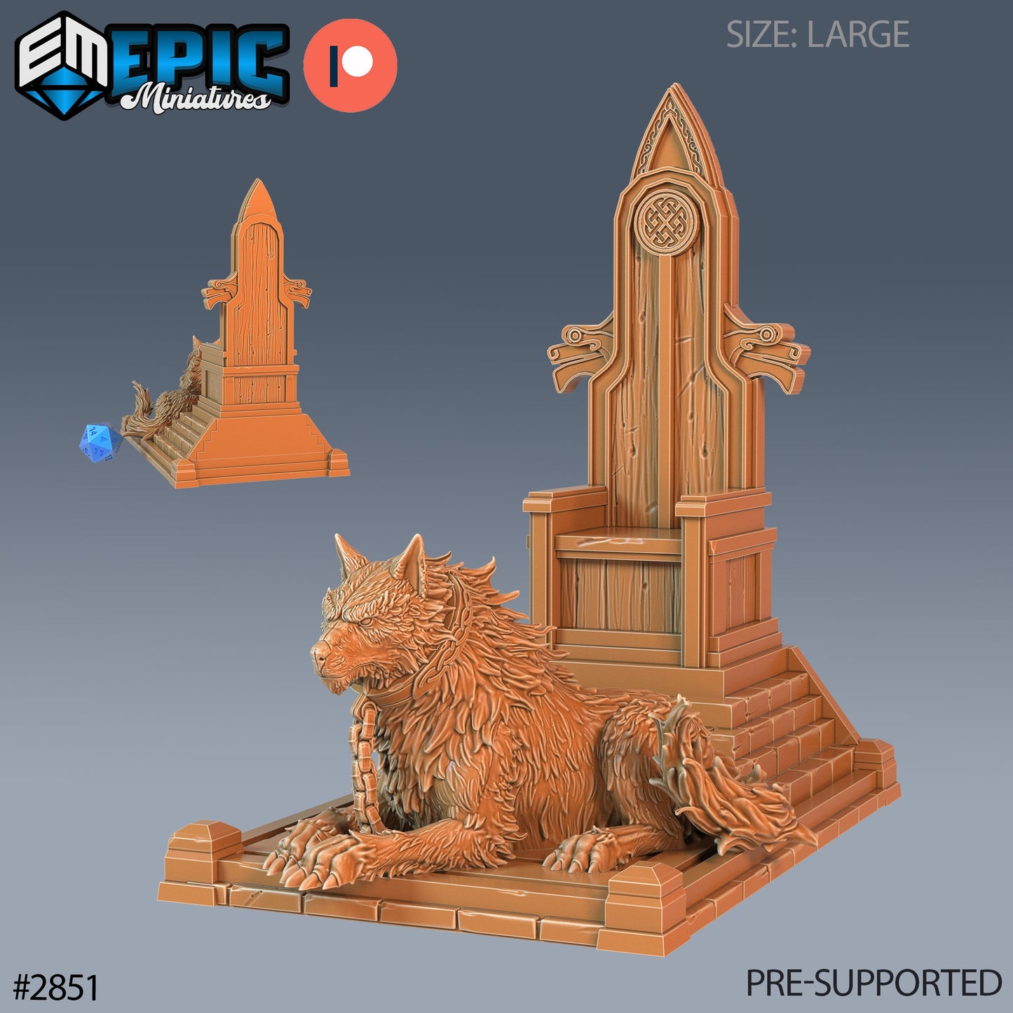 Fenrir Wolf - Epic Miniatures | #69 Viking Age