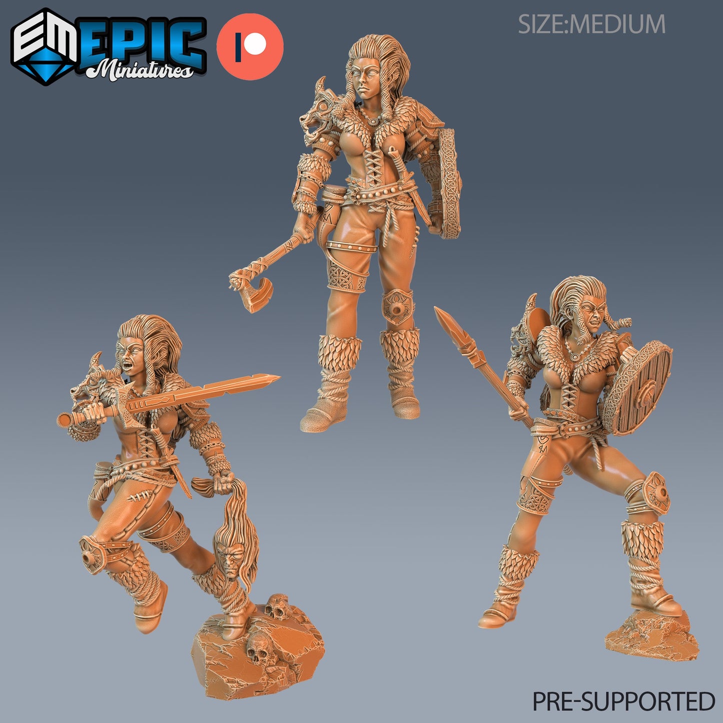 Viking Shieldnaiden - Epic Miniatures | #69 Viking Age