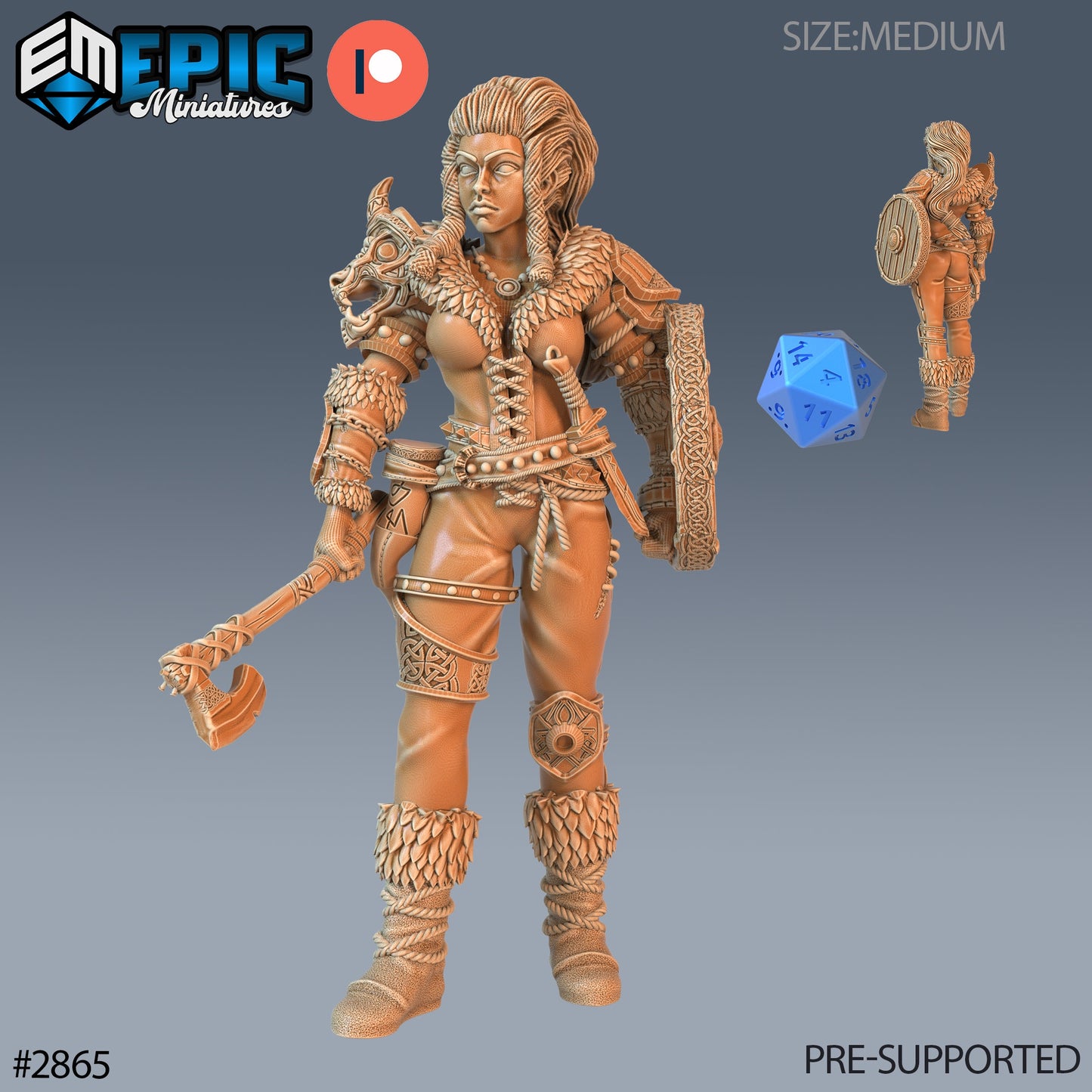 Viking Shieldnaiden - Epic Miniatures | #69 Viking Age