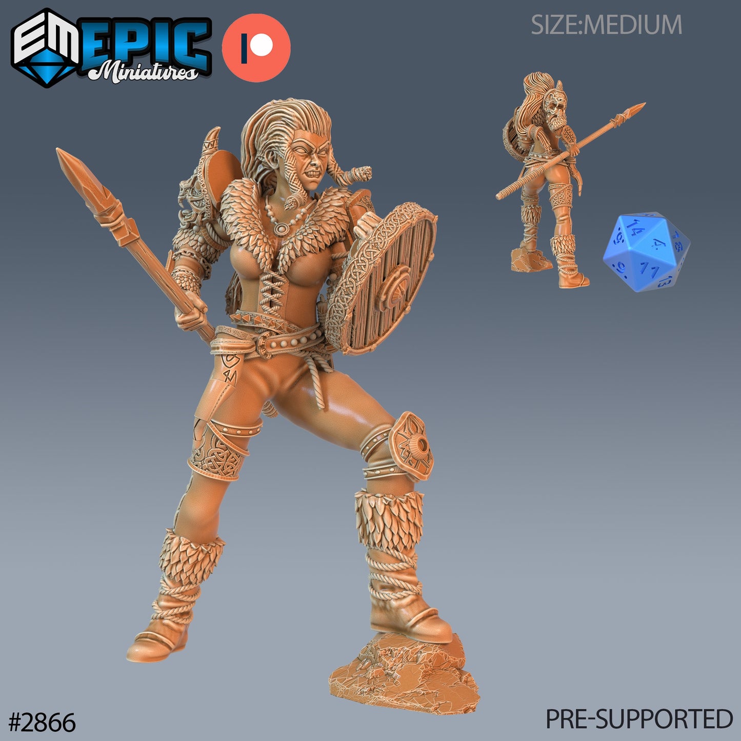 Viking Shieldnaiden - Epic Miniatures | #69 Viking Age
