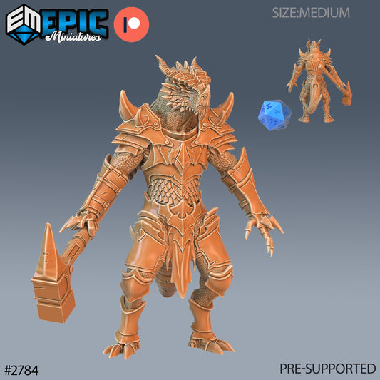 Dragonborn Warrior - Epic Miniatures | #68 Reptiles of War