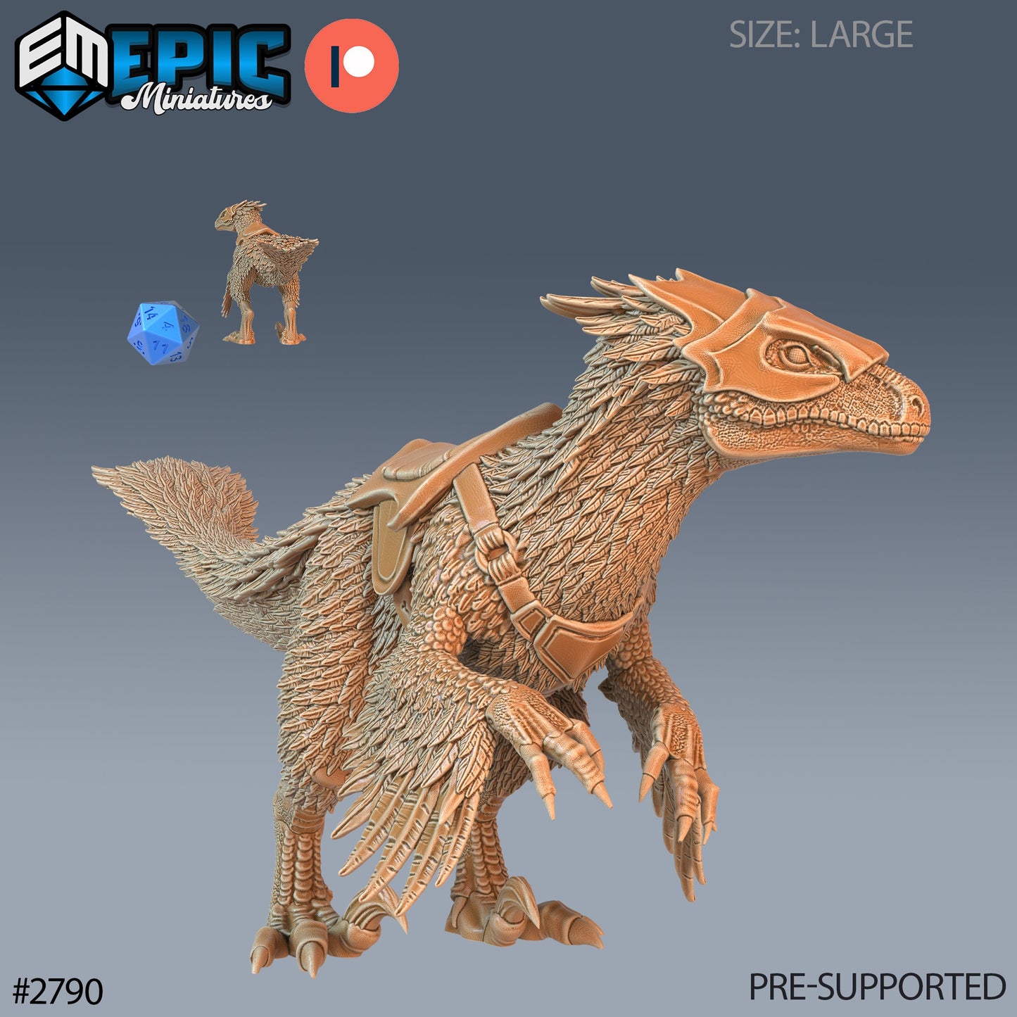 Feathered Raptor - Epic Miniatures | #68 Reptiles of War