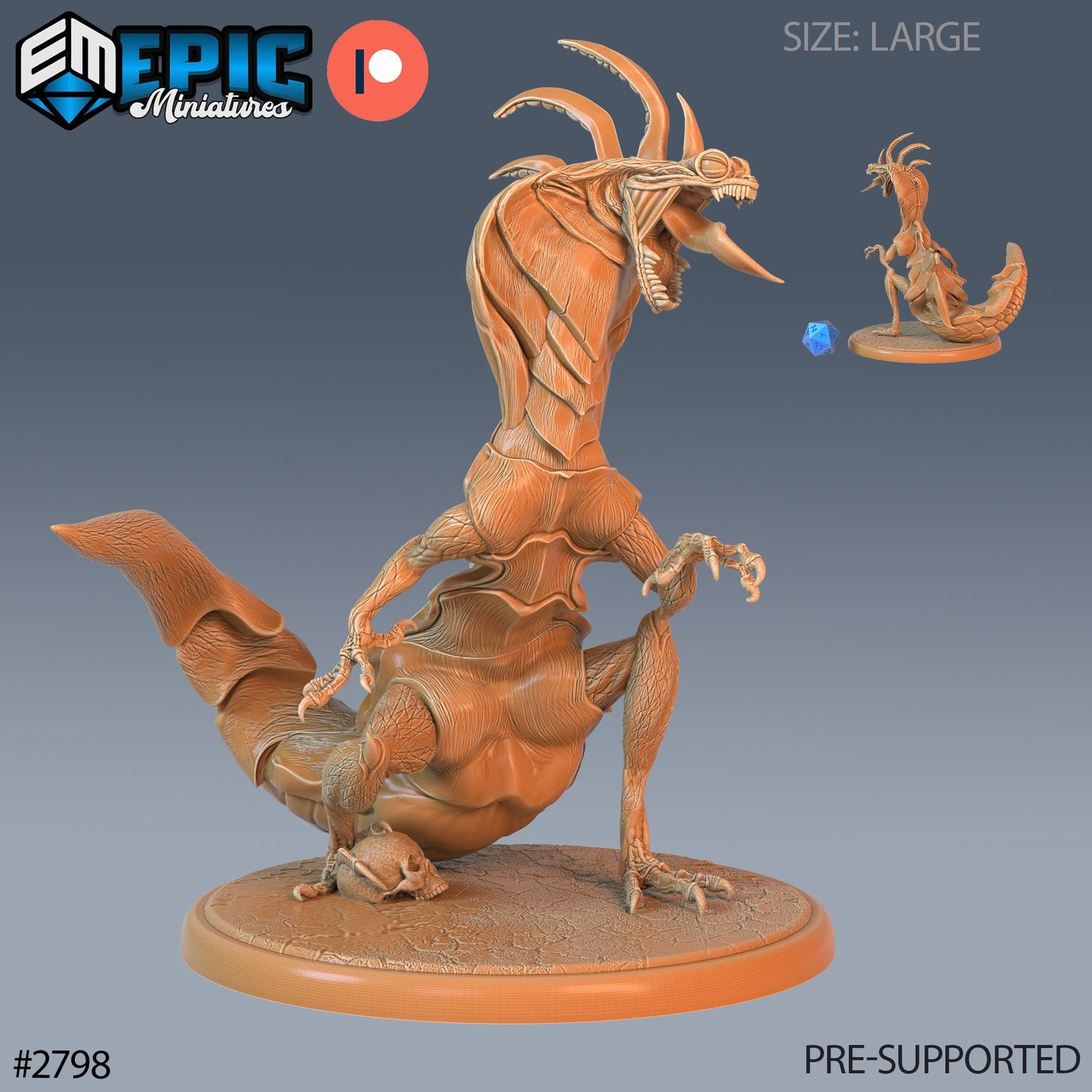 Cobra Lizard - Epic Miniatures | #68 Reptiles of War