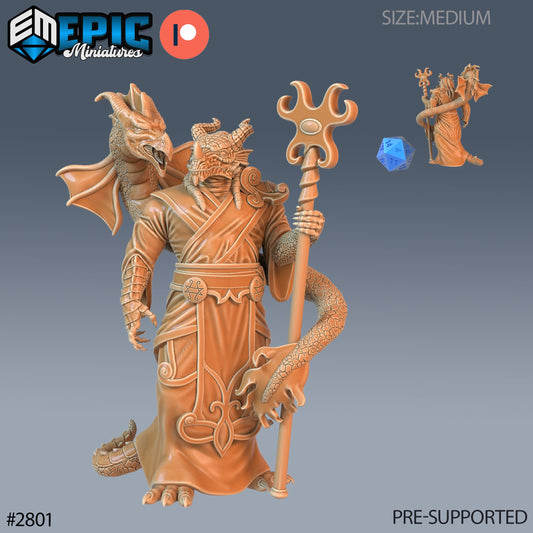 Dragonborn Priest - Epic Miniatures | #68 Reptiles of War