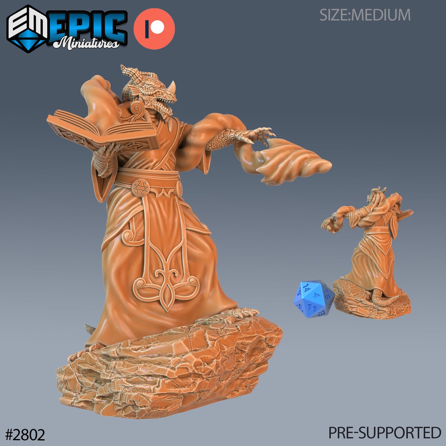 Dragonborn Priest - Epic Miniatures | #68 Reptiles of War