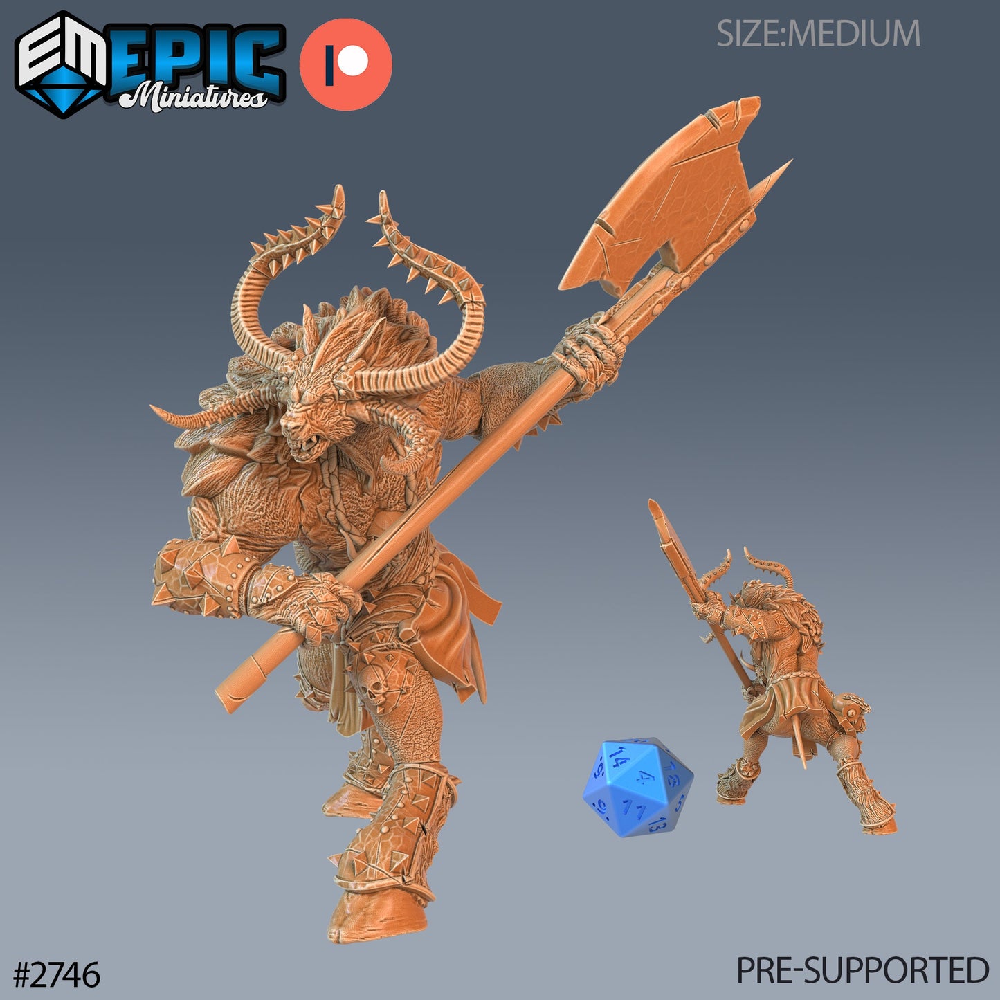 Demonic Minotaur - Epic Miniatures | #67 Demonic Foulness