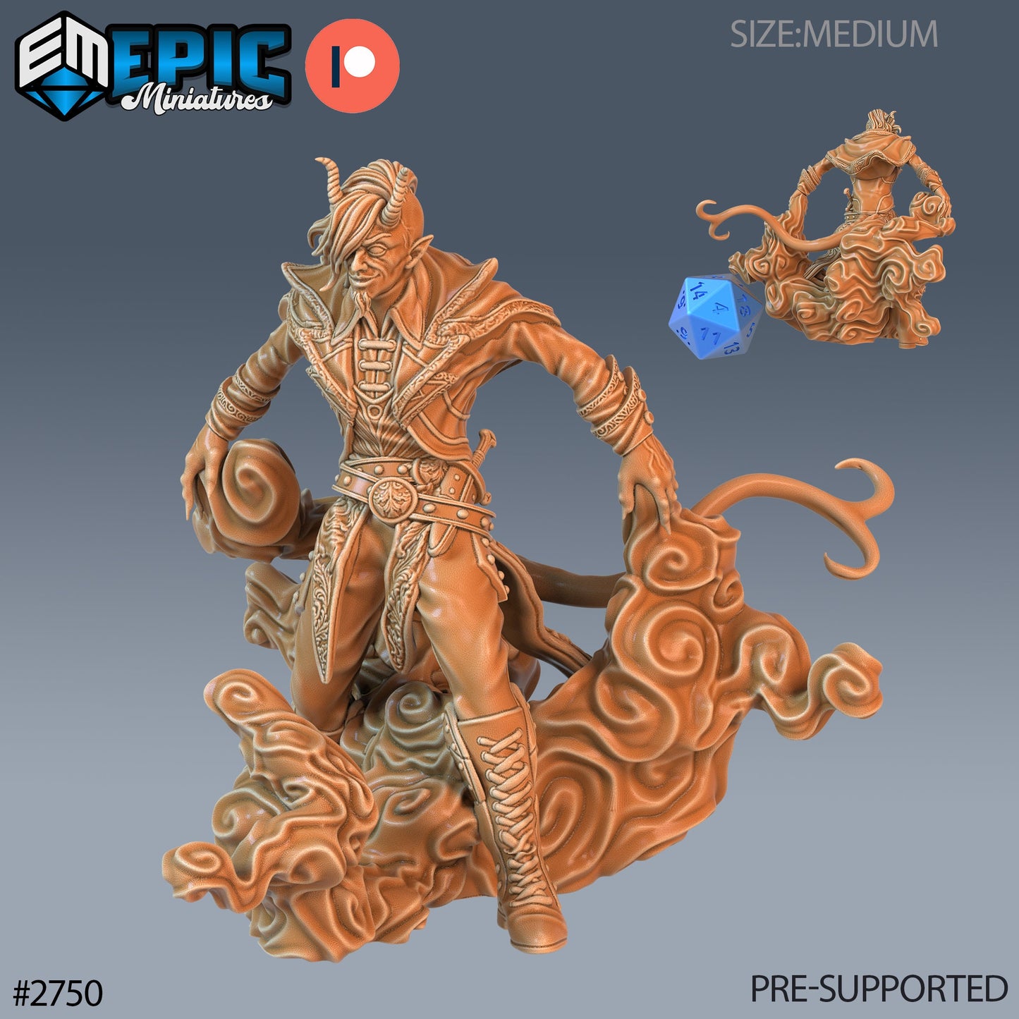 Tiefling Adventurer - Epic Miniatures | #67 Demonic Foulness