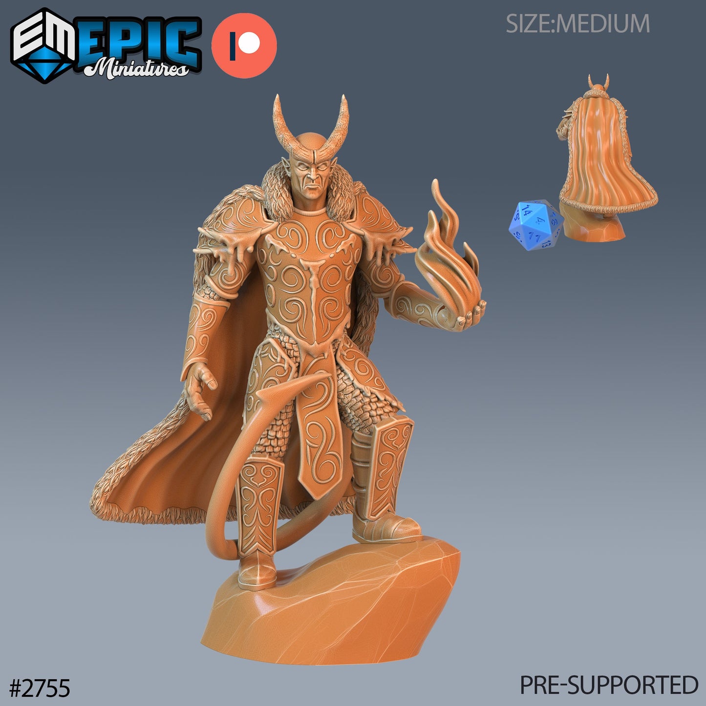 Frost Tiefling - Epic Miniatures | #67 Demonic Foulness