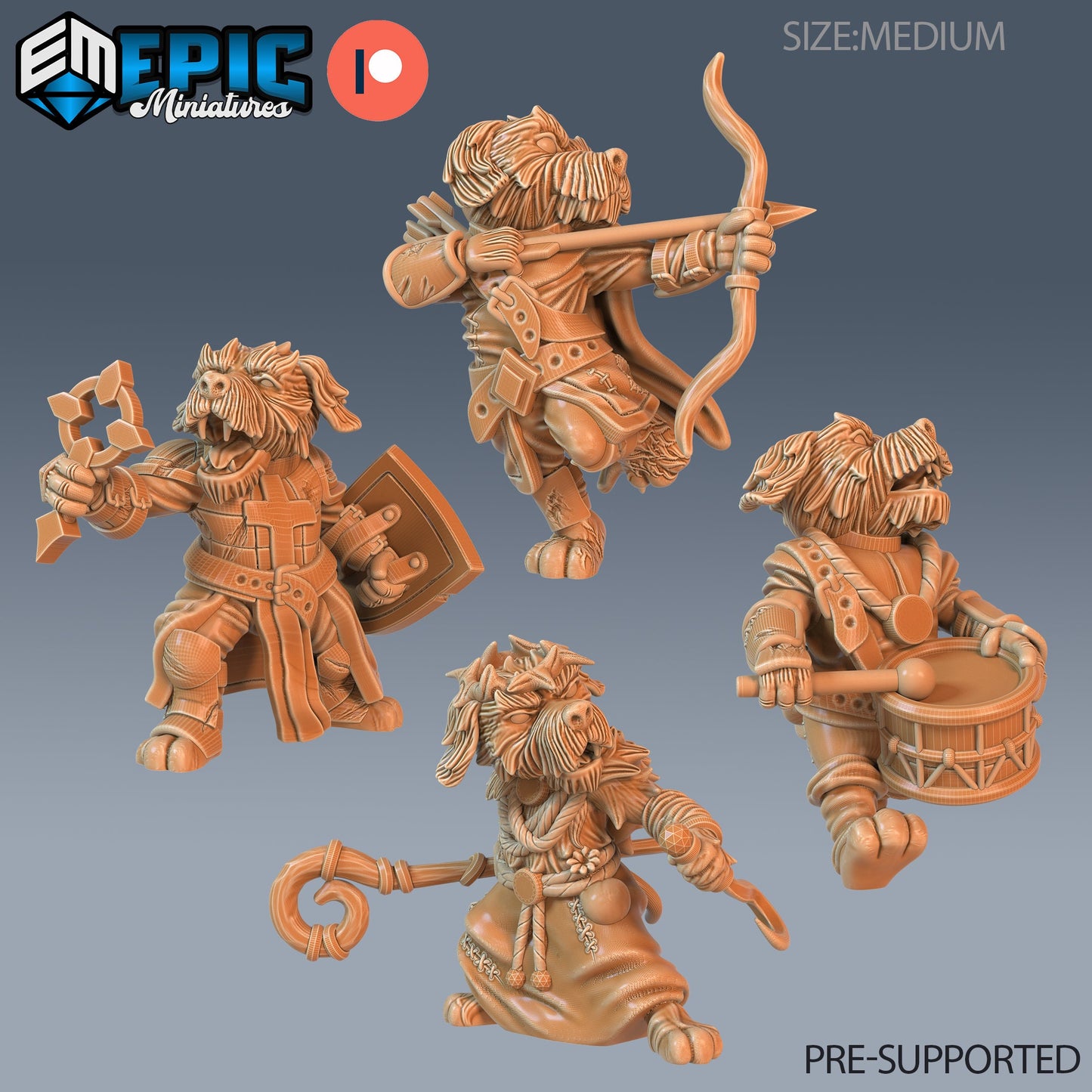 Dog Folk Tribe - Epic Miniatures | #66 Wild Winter Holidays