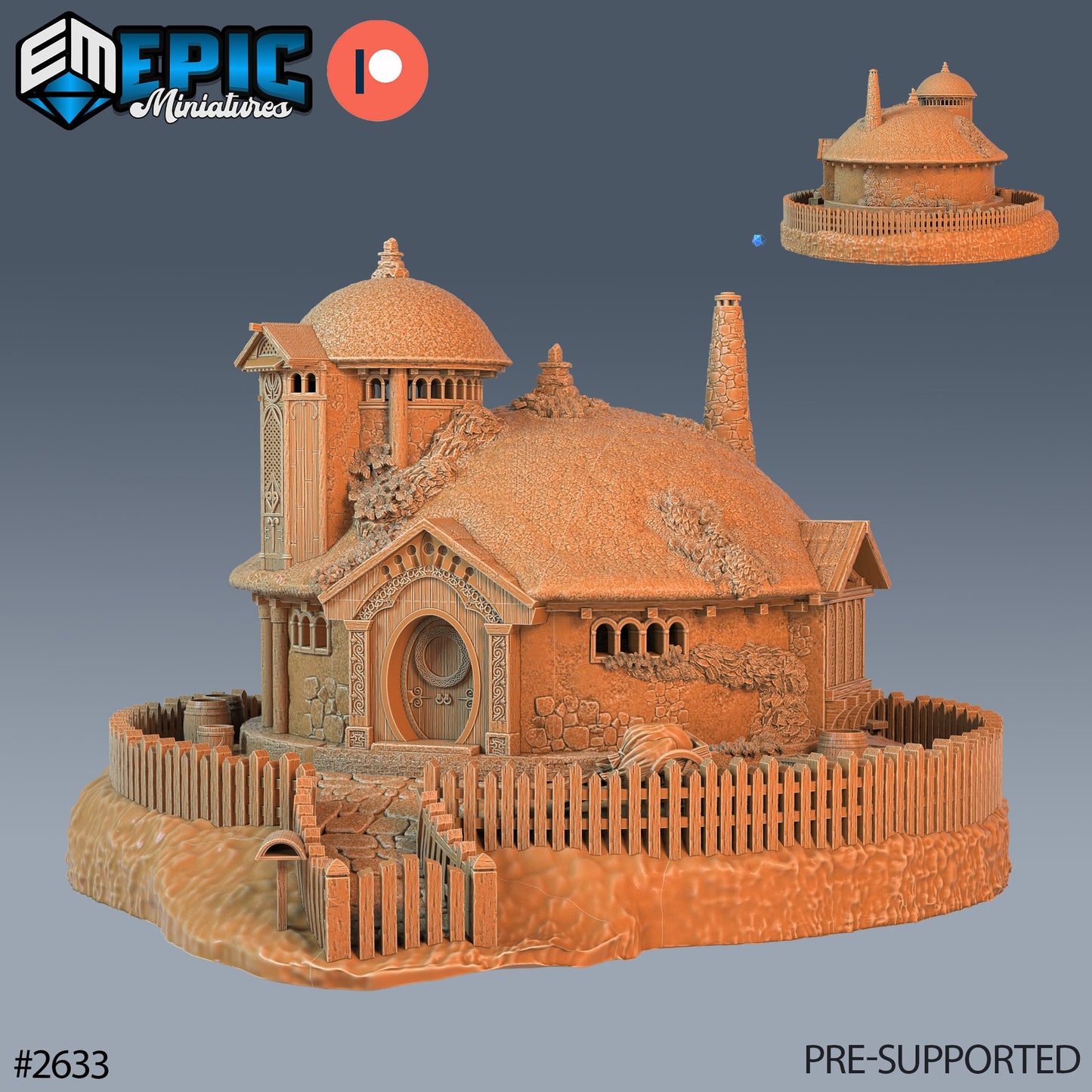 Halfling Hill House - Epic Miniatures | #65 Little Folk