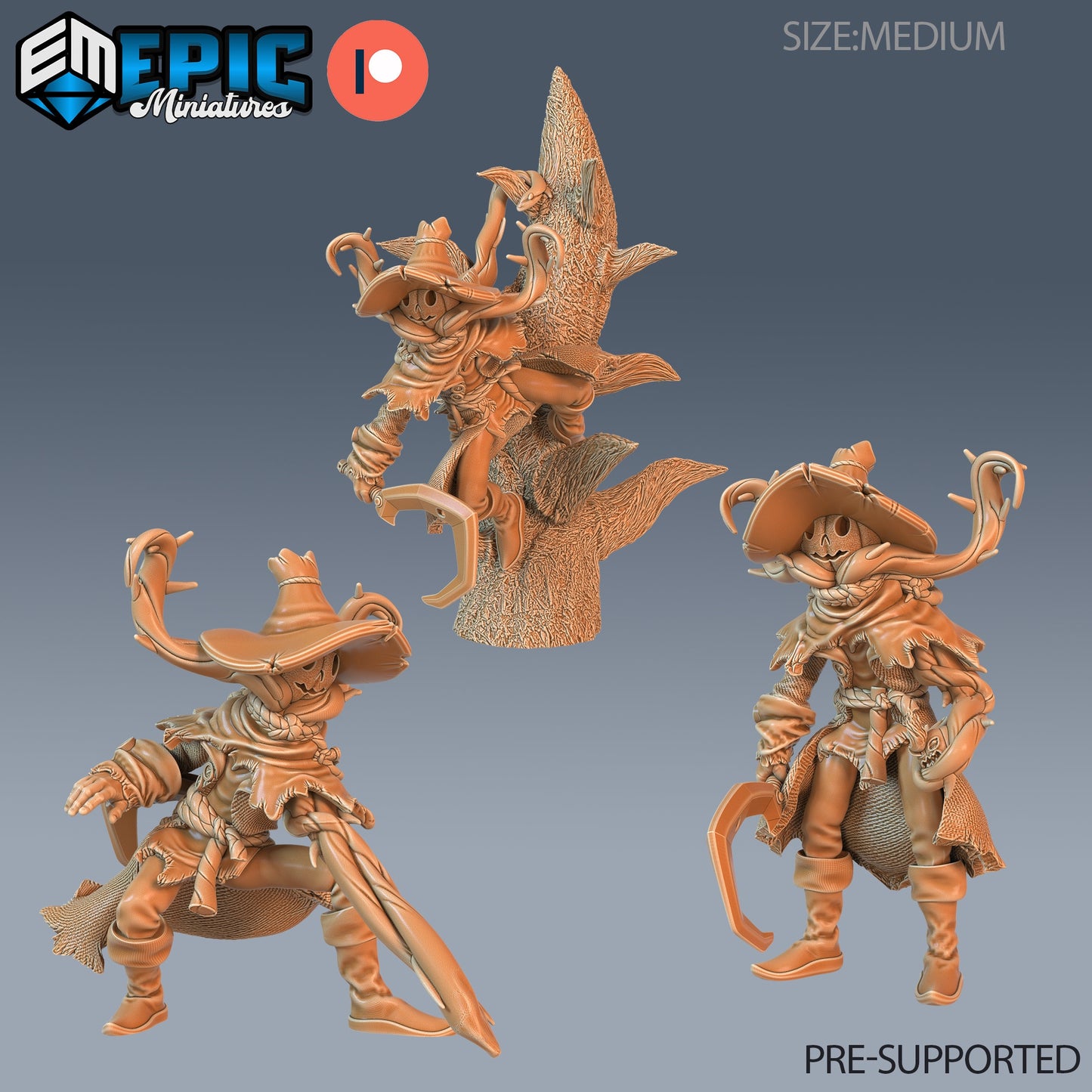 Pumpkin Scarecrow - Epic Miniatures | #65 Little Folk