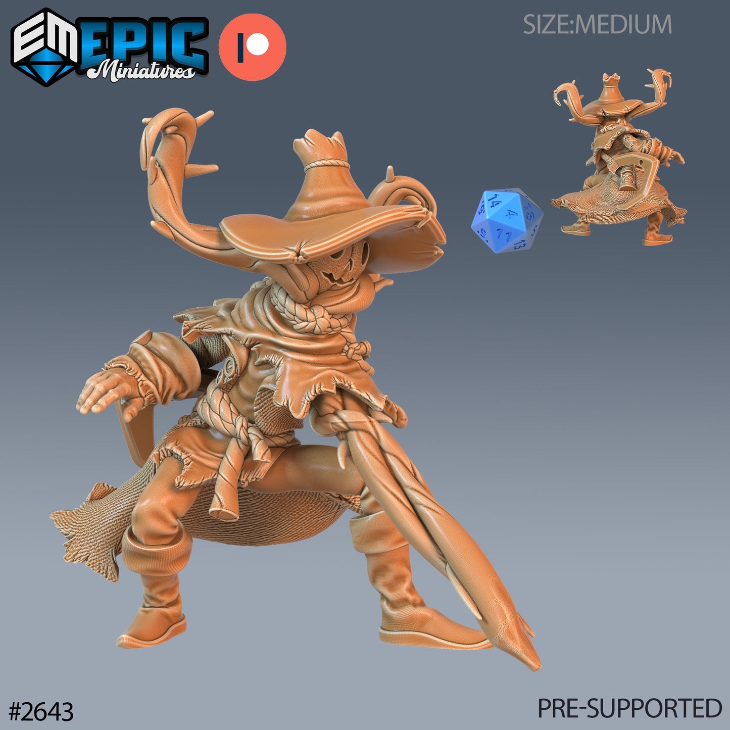 Pumpkin Scarecrow - Epic Miniatures | #65 Little Folk