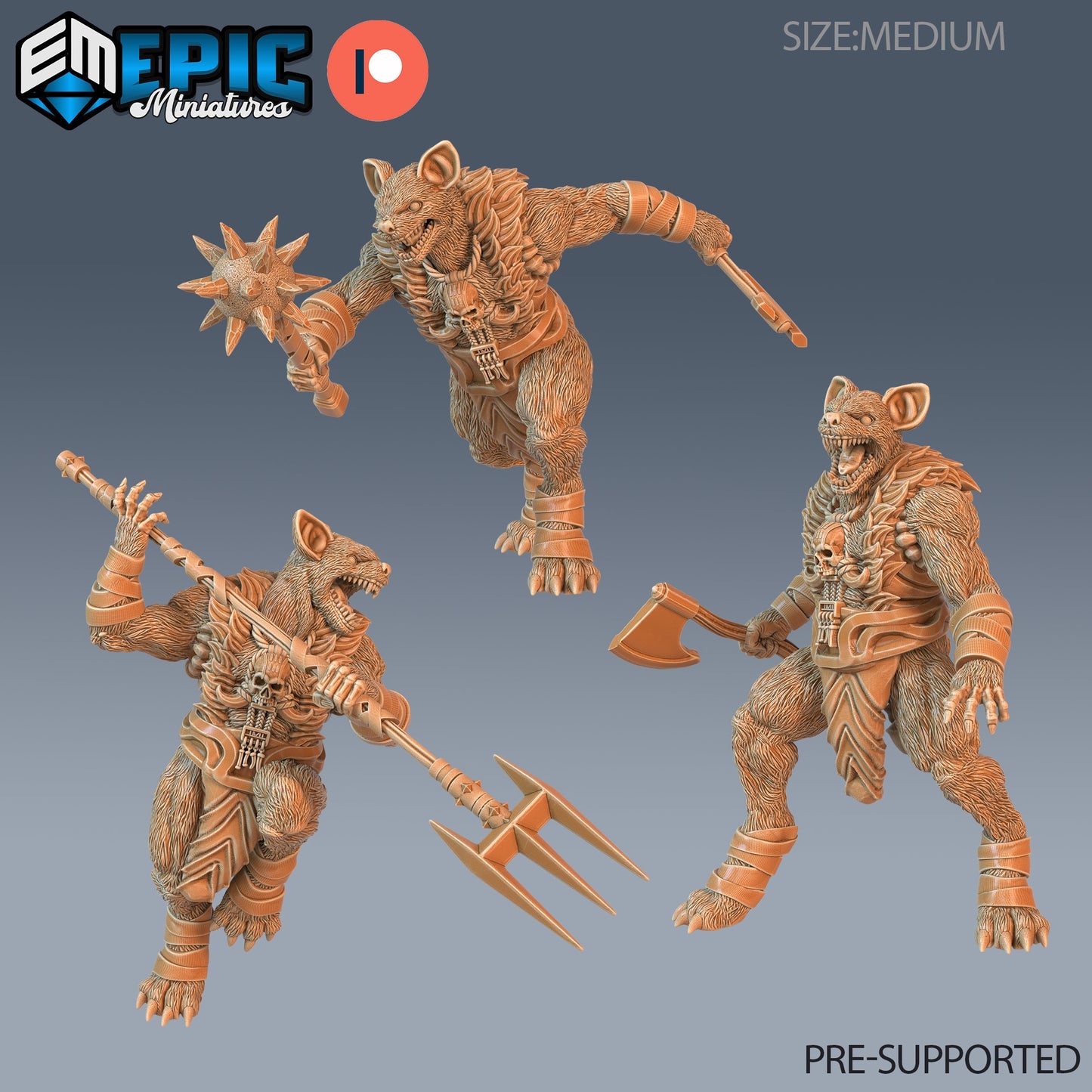 Prairie Gnoll - Epic Miniatures | #65 Little Folk