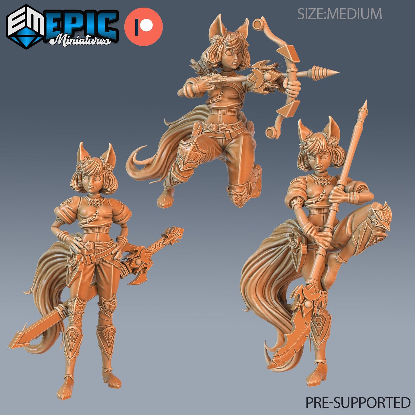 Fennec Girl - Epic Miniatures | #65 Little Folk