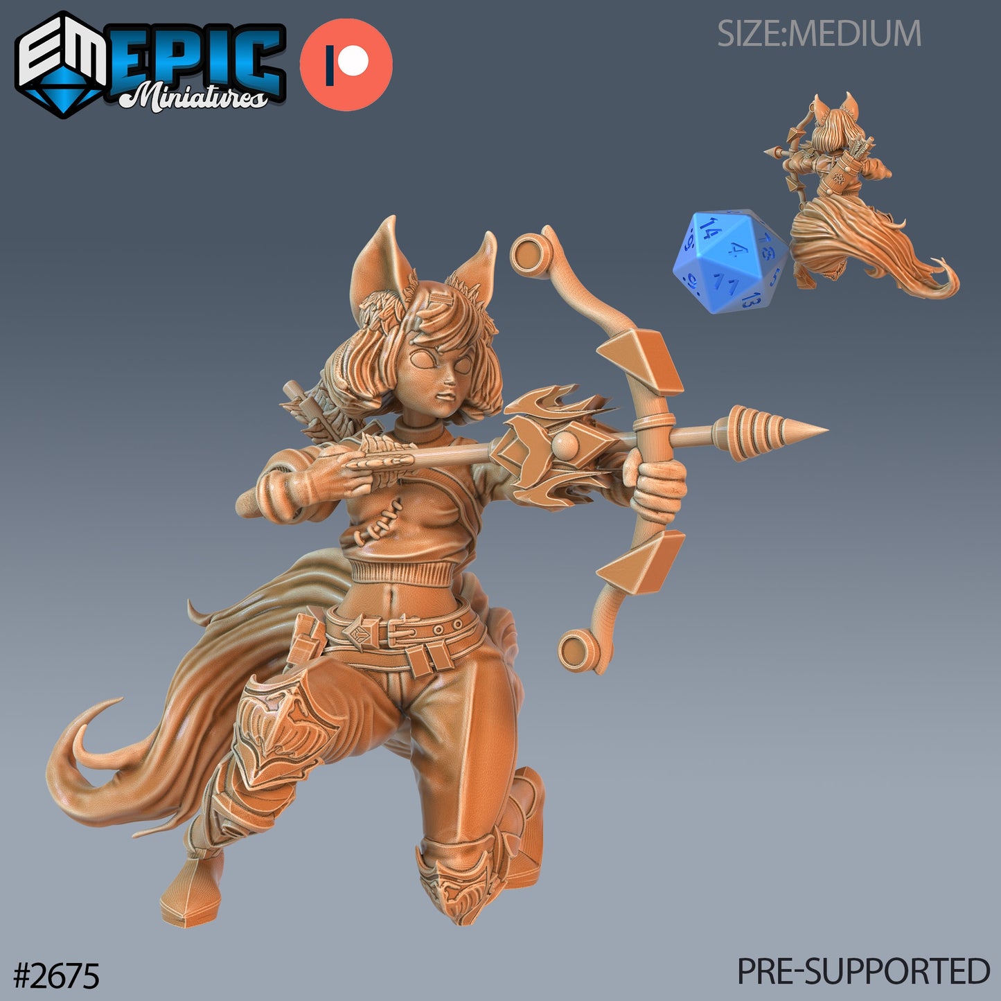 Fennec Girl - Epic Miniatures | #65 Little Folk