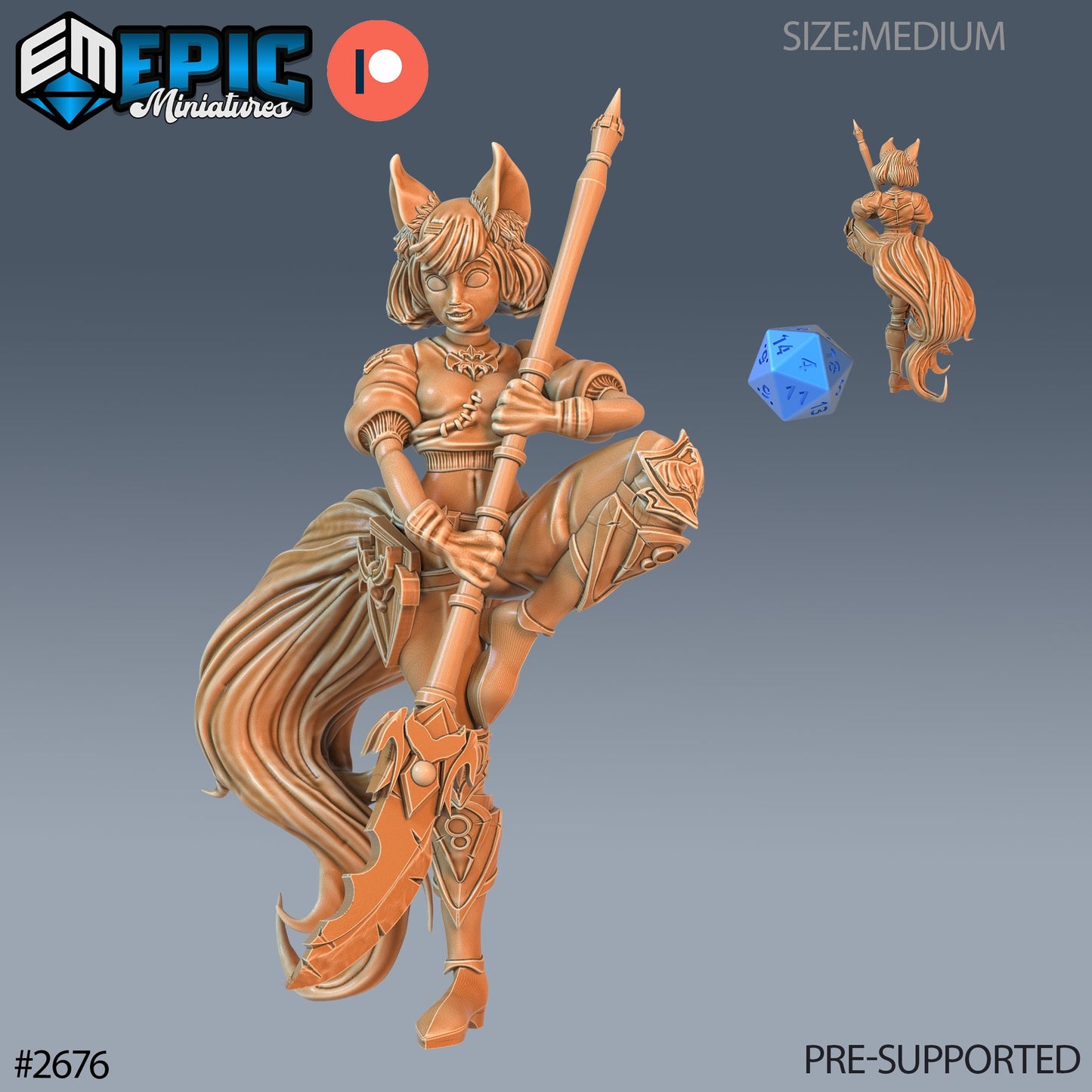 Fennec Girl - Epic Miniatures | #65 Little Folk