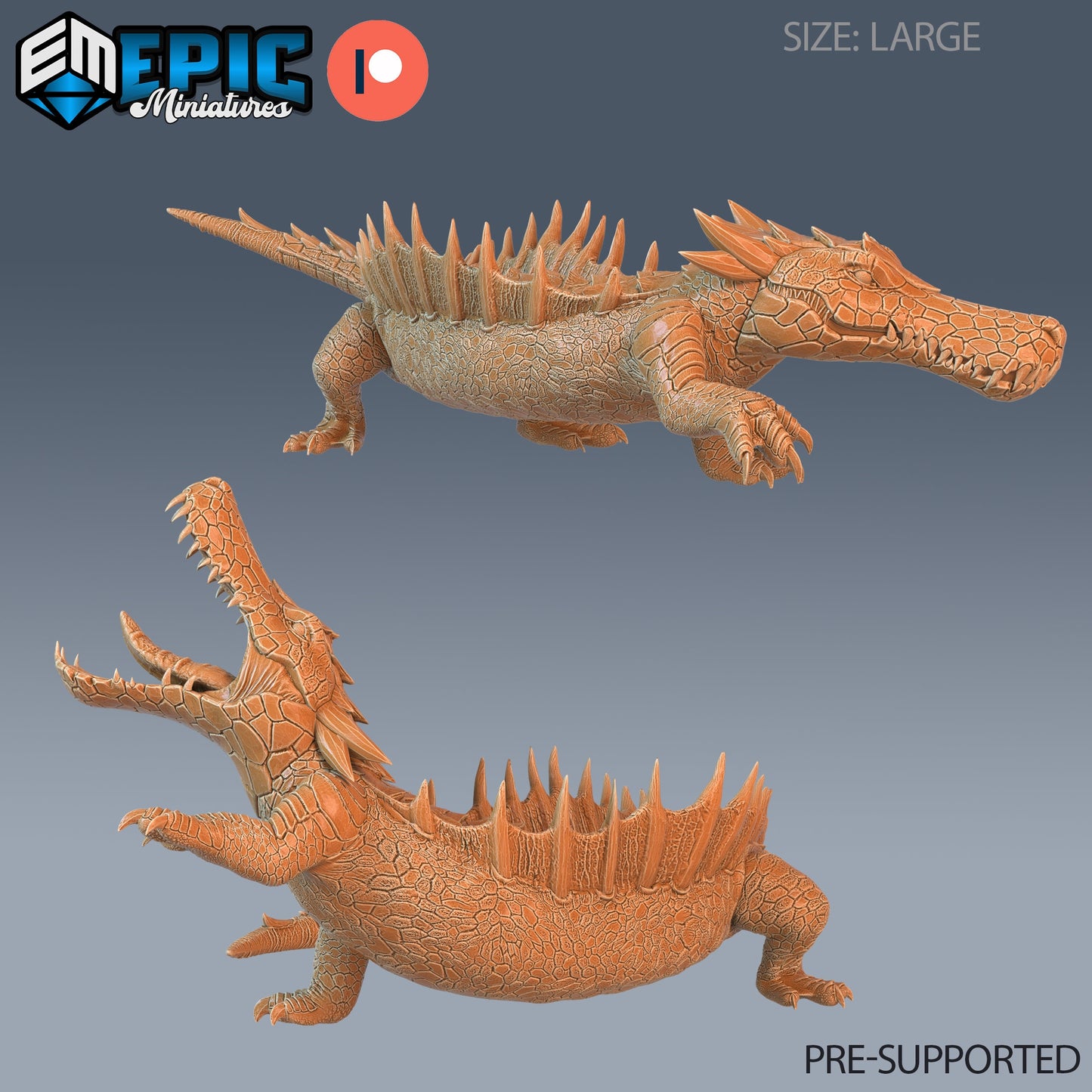 River Crocodile Series- Epic Miniatures | #63 Forgotten Utopia