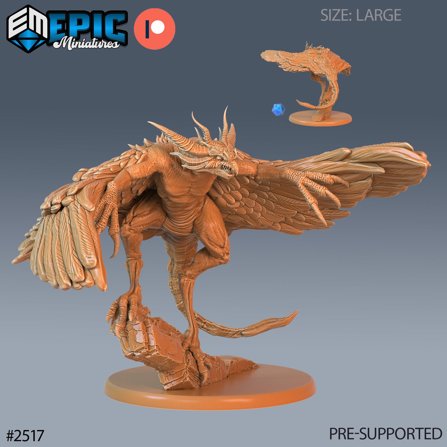 Harpy Beast - Epic Miniatures | #62 Justice Hills