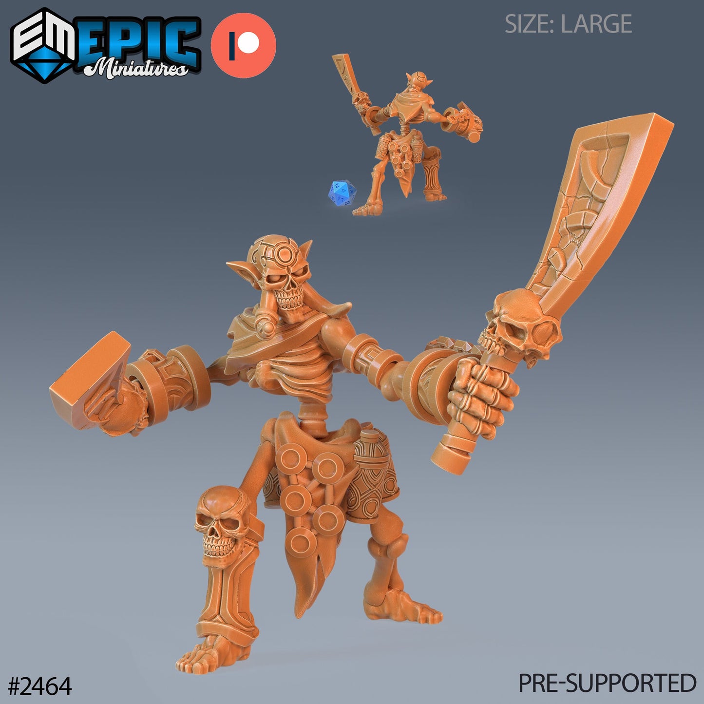Troll Skeleton - Epic Miniatures | #61 Haunting Catacombs