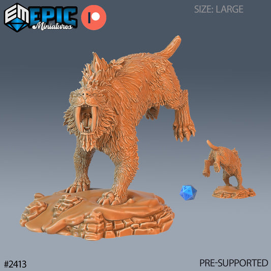 Sabretooth Tiger - Epic Miniatures | #60 Ancient Cold