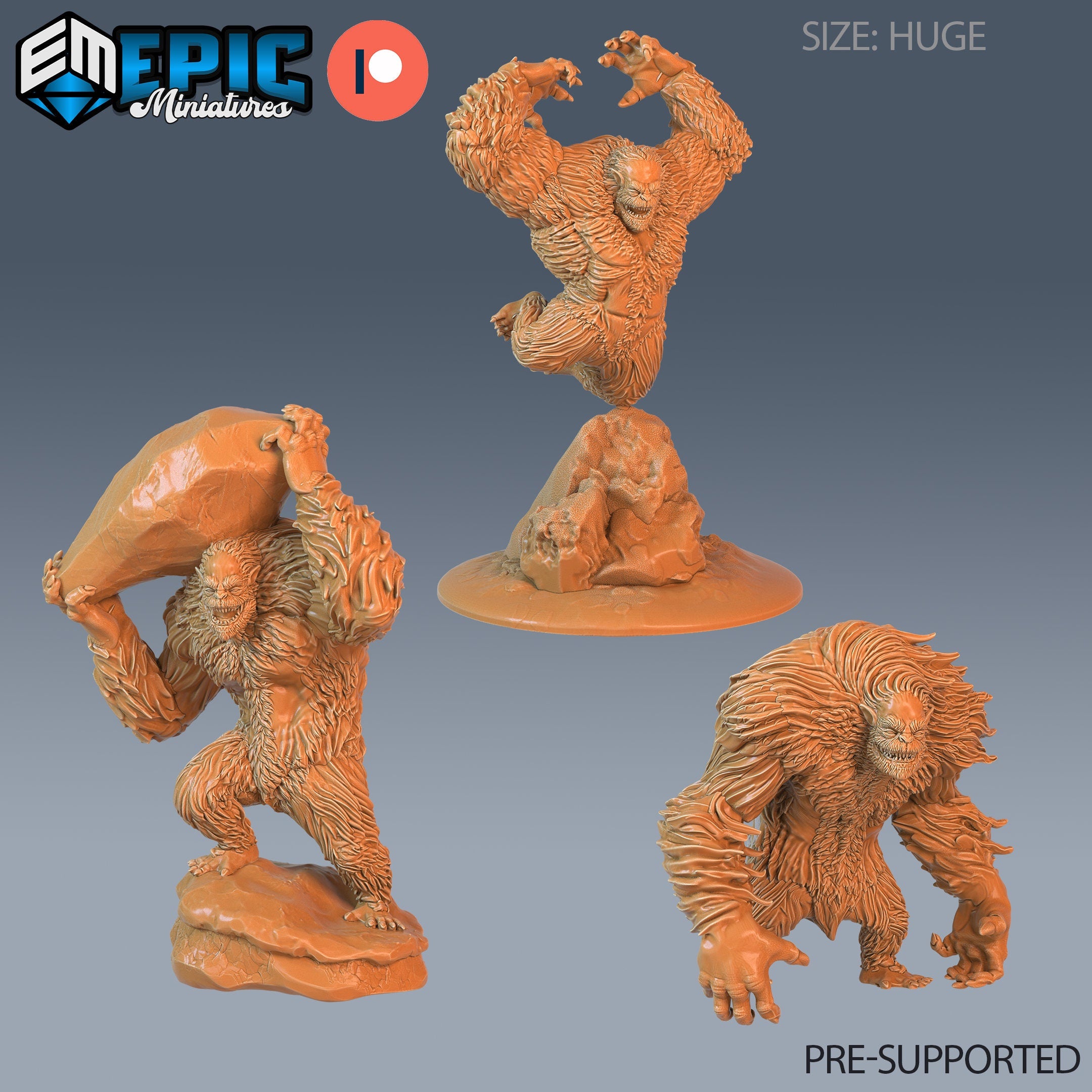 Yeti Abomination - Epic Miniatures | #60 Ancient Cold – Rumbeard Trading