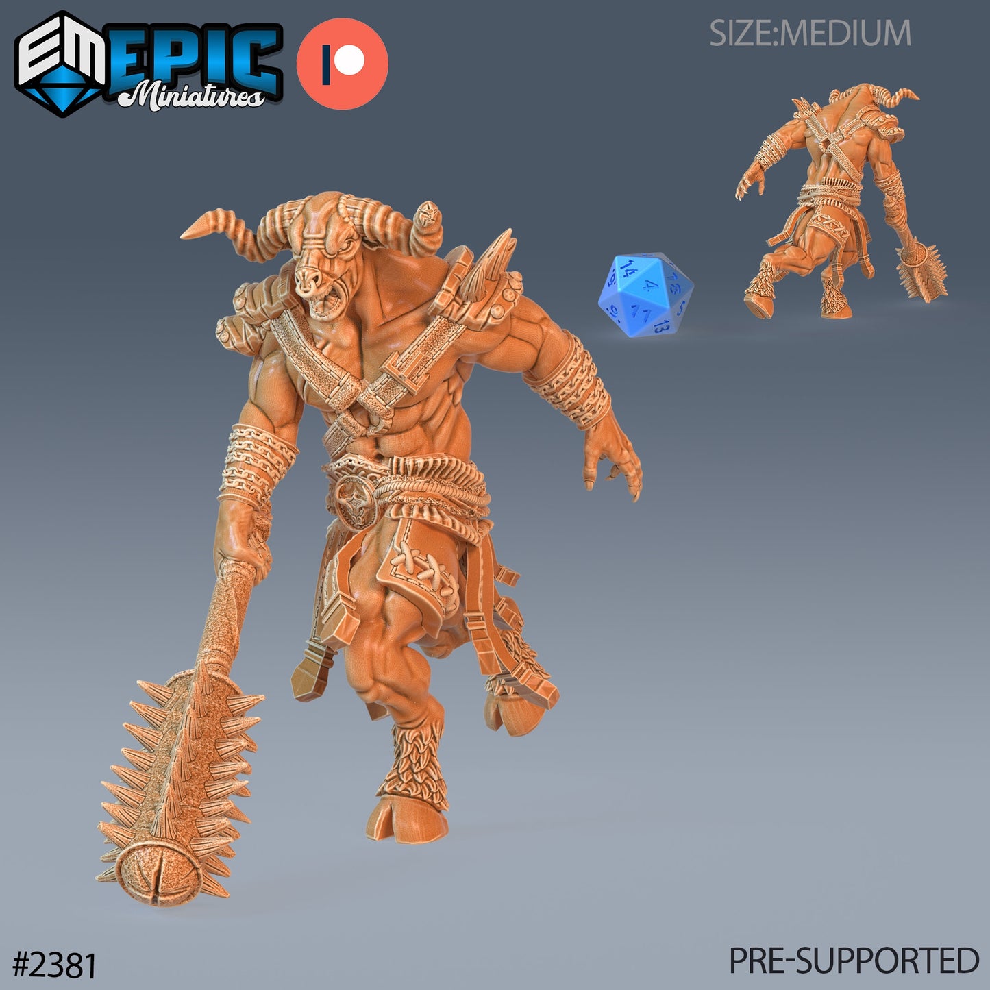 Minotaur Adventurer - Epic Miniatures | #59 Forest of Wonders