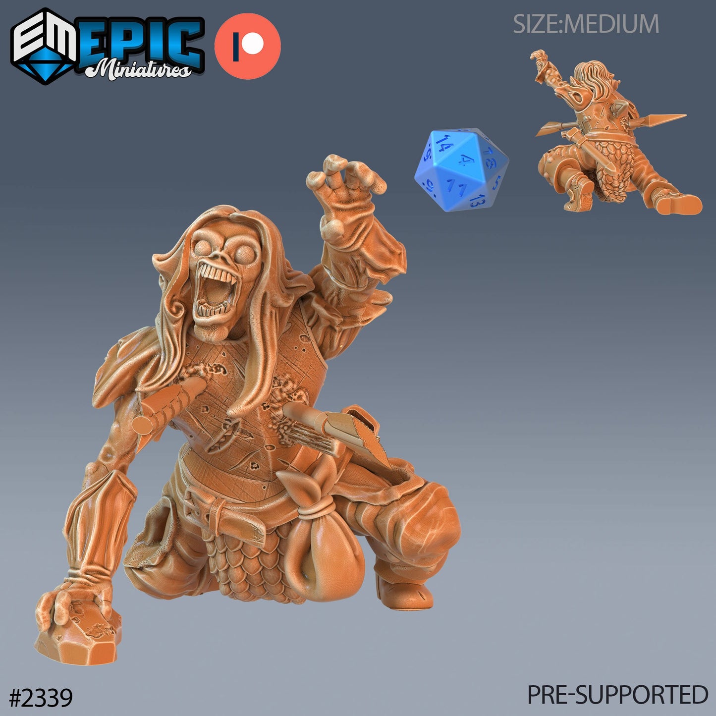 Zombie Warrior - Epic Miniatures | #58 Tombs of Demise