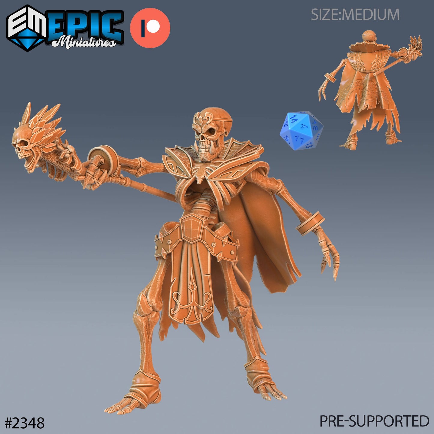 Skeleton Orc Warrior - Epic Miniatures | #58 Tombs of Demise