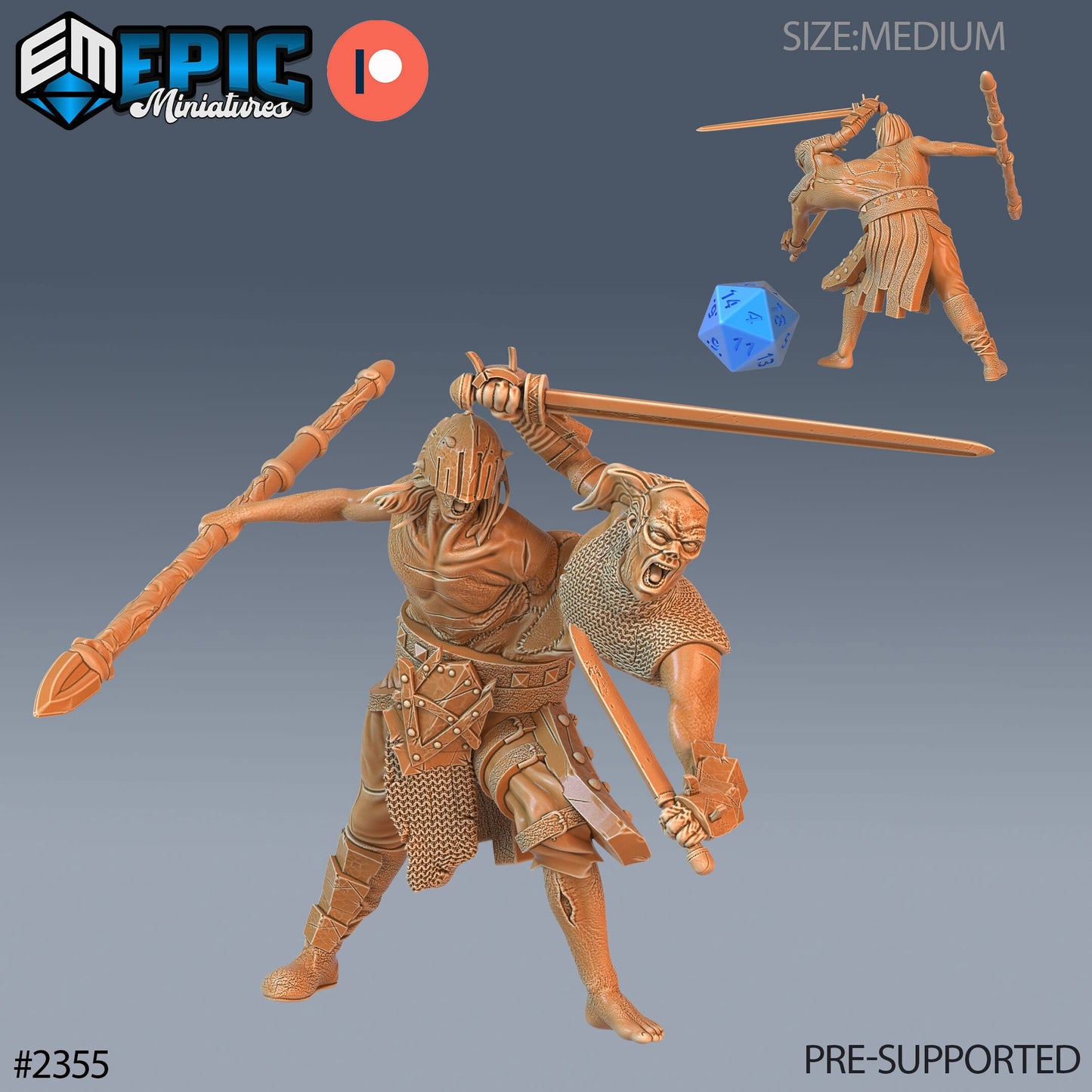 Siamese Zombie - Epic Miniatures | #58 Tombs of Demise
