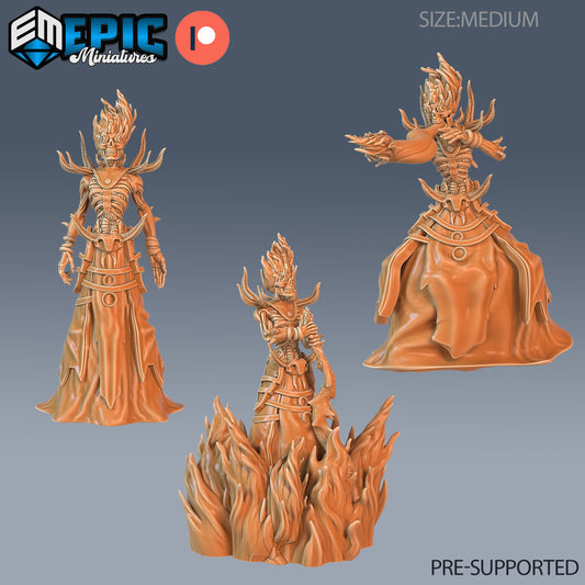 Flame Lich - Epic Miniatures | #58 Tombs of Demise