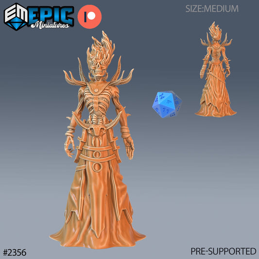 Flame Lich - Epic Miniatures | #58 Tombs of Demise
