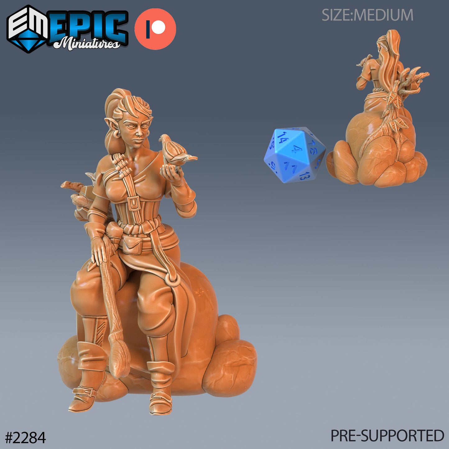 Elven Earth Druid - Epic Miniatures | #57 Arcane Dungeon