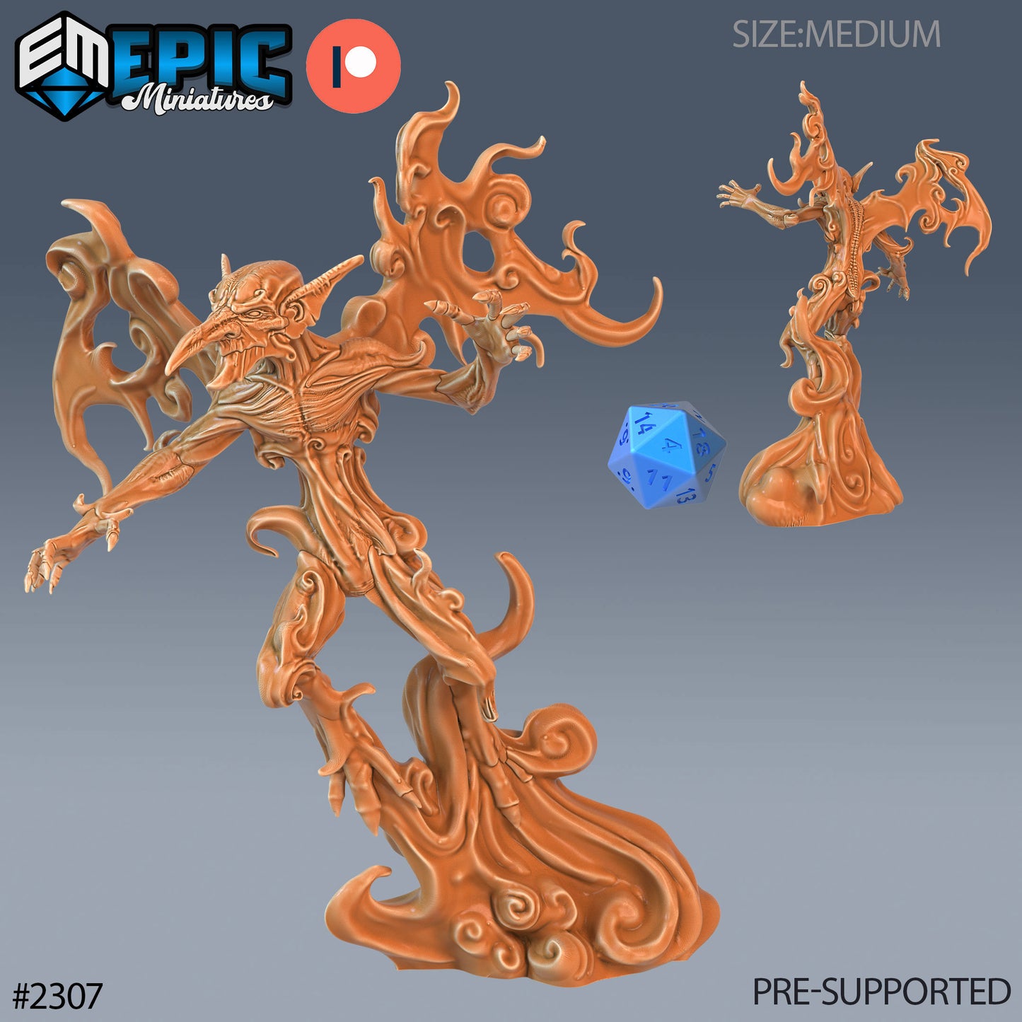 Smoke Mephit - Epic Miniatures | #57 Arcane Dungeon