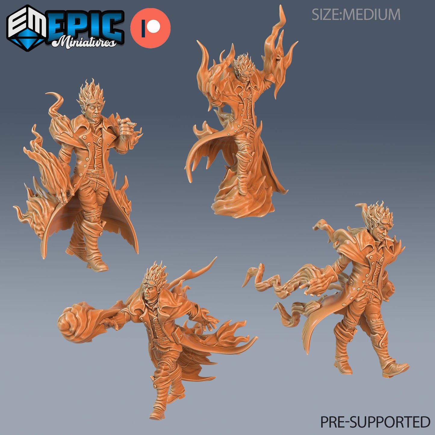 Fire Genasi Adventurer - Epic Miniatures | #57 Arcane Dungeon