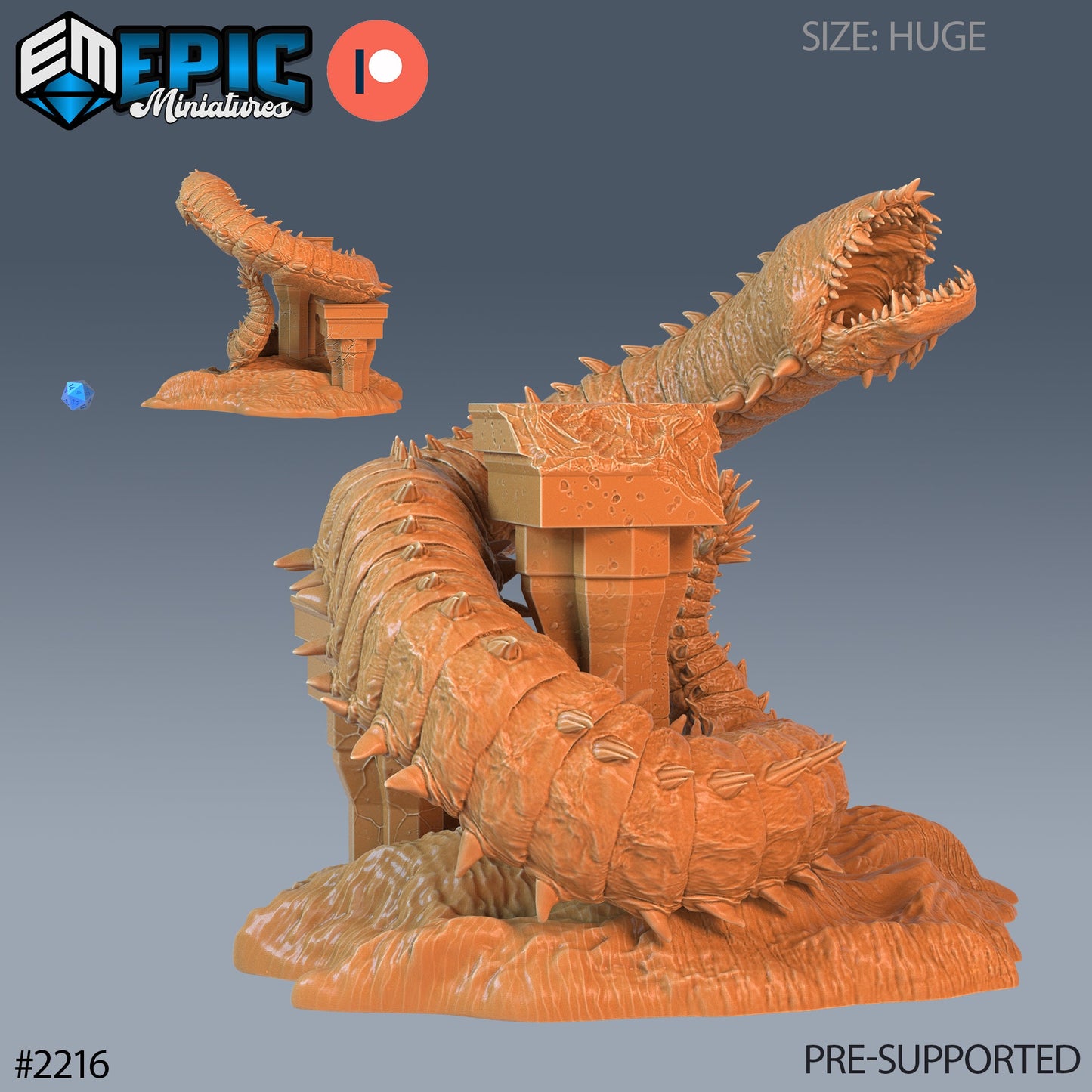 Adult Purple Worm Series - Epic Miniatures | #55 Secret Minds