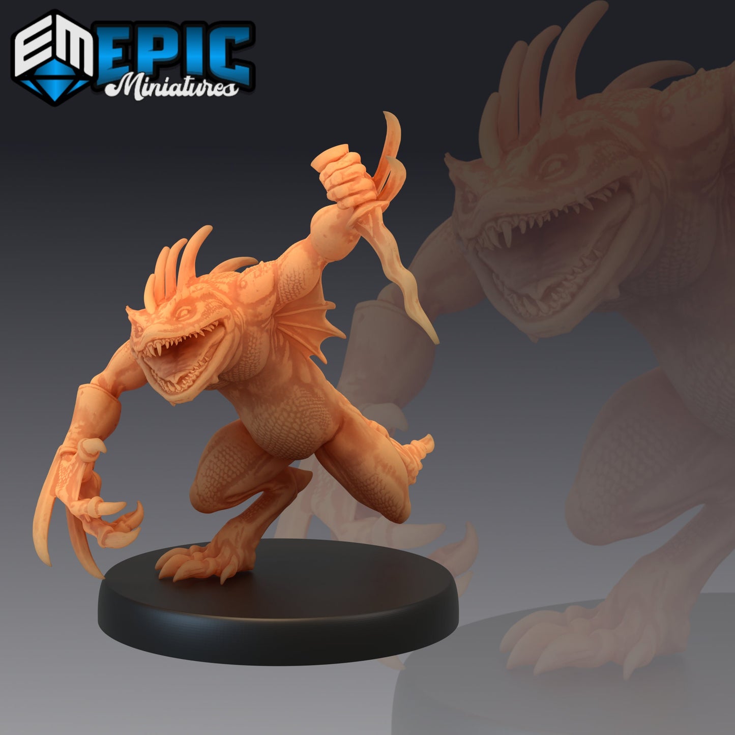 Chaos Toad Warrior - Epic Miniatures | #54 Chaos Jungle