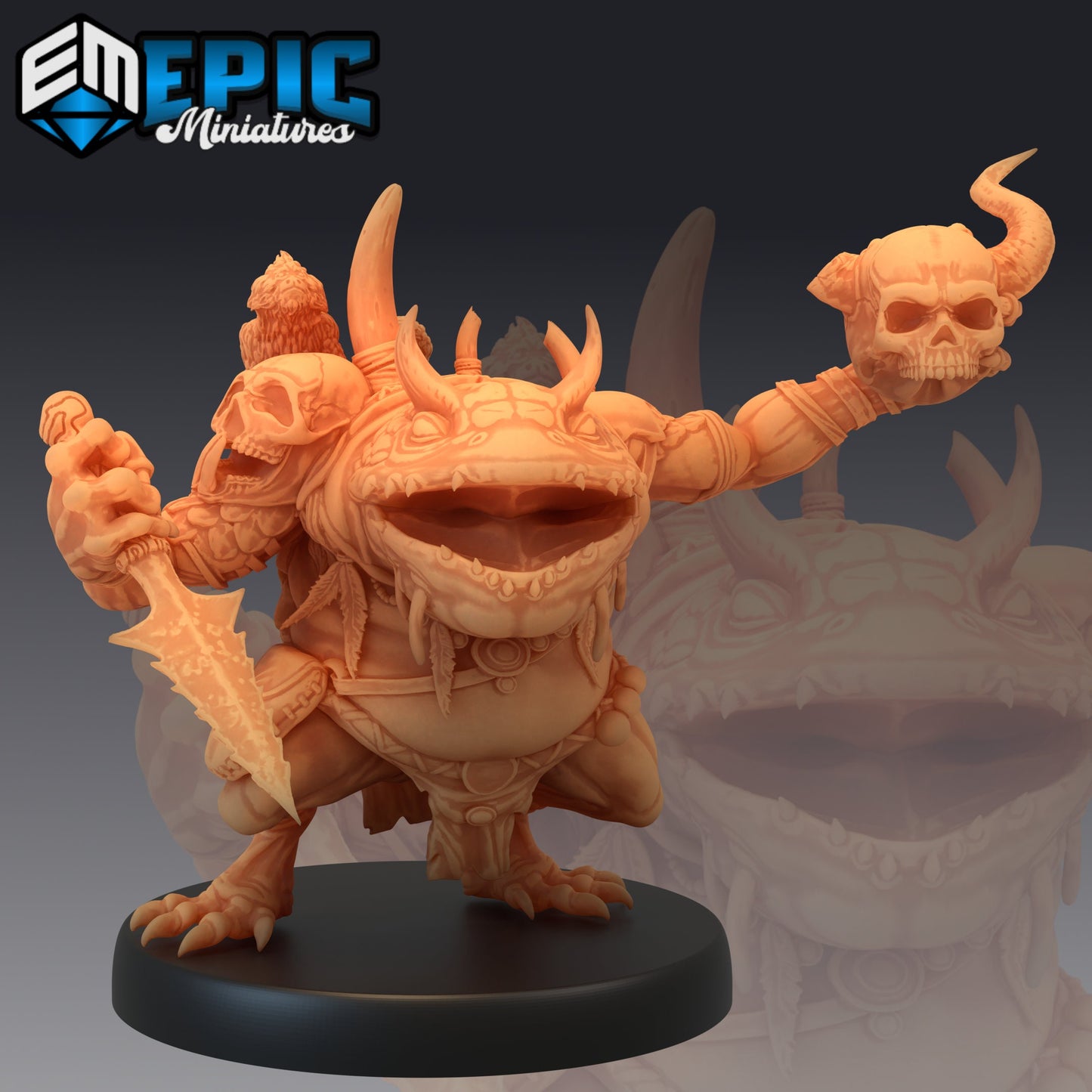 Chaos Toad Shaman - Epic Miniatures | #54 Chaos Jungle