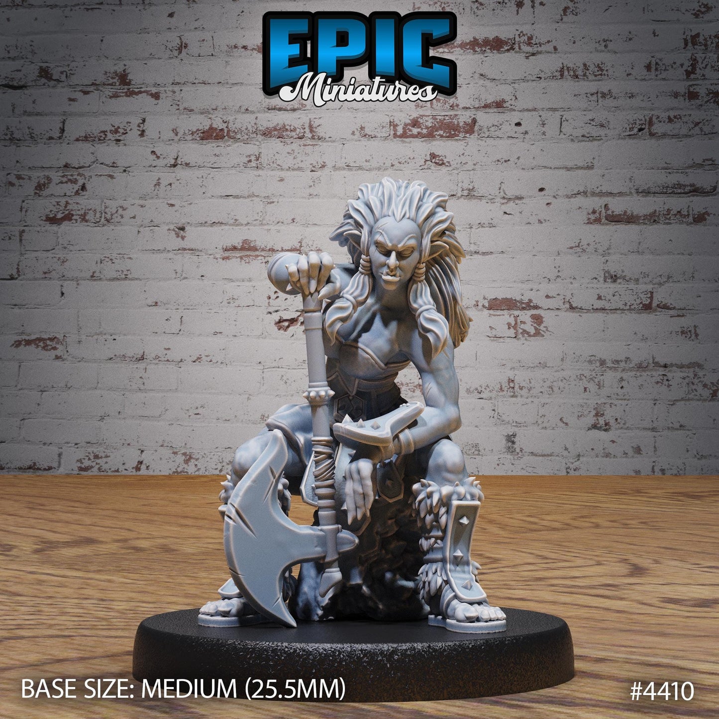 Half Orc Fighter Female - Epic Miniatures | #101 - Mighty Heroes