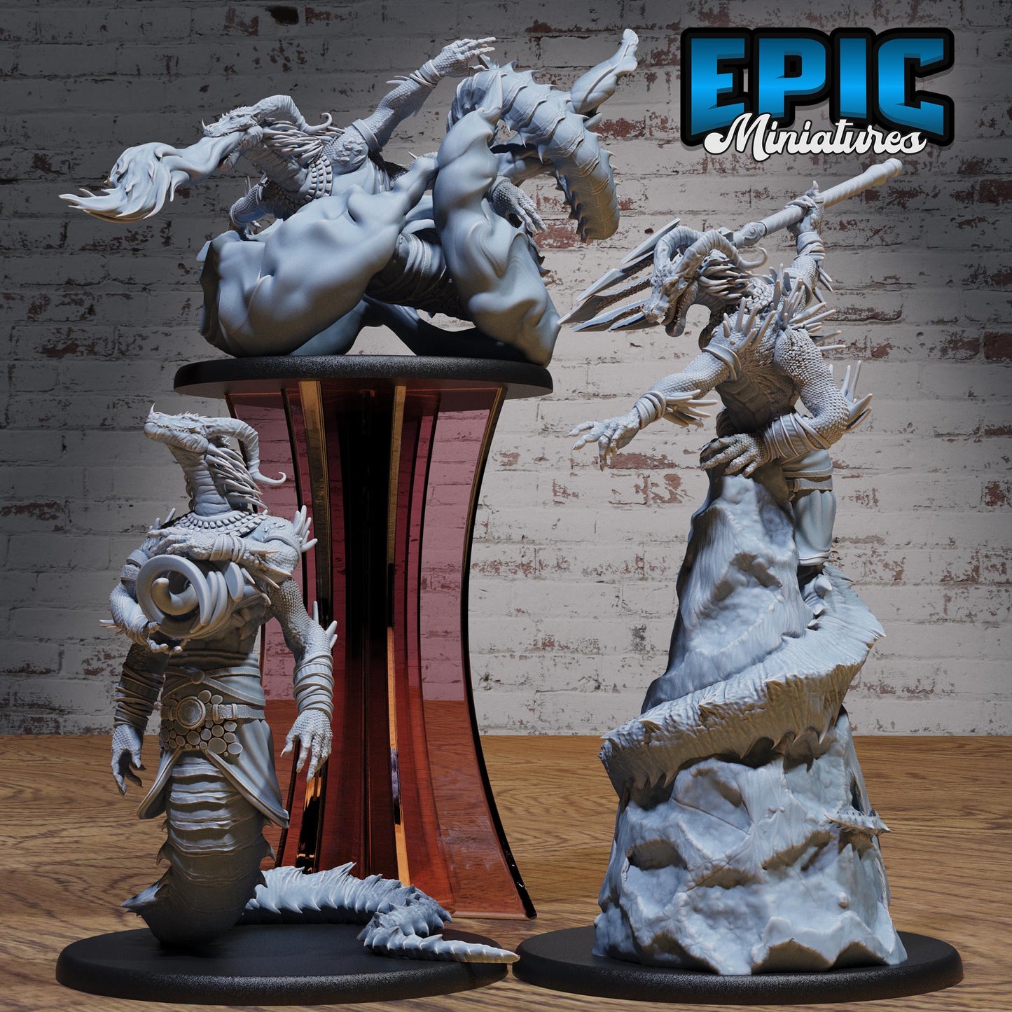 Naga Sorcerer - Epic Miniatures | #102 - Serpents Rage