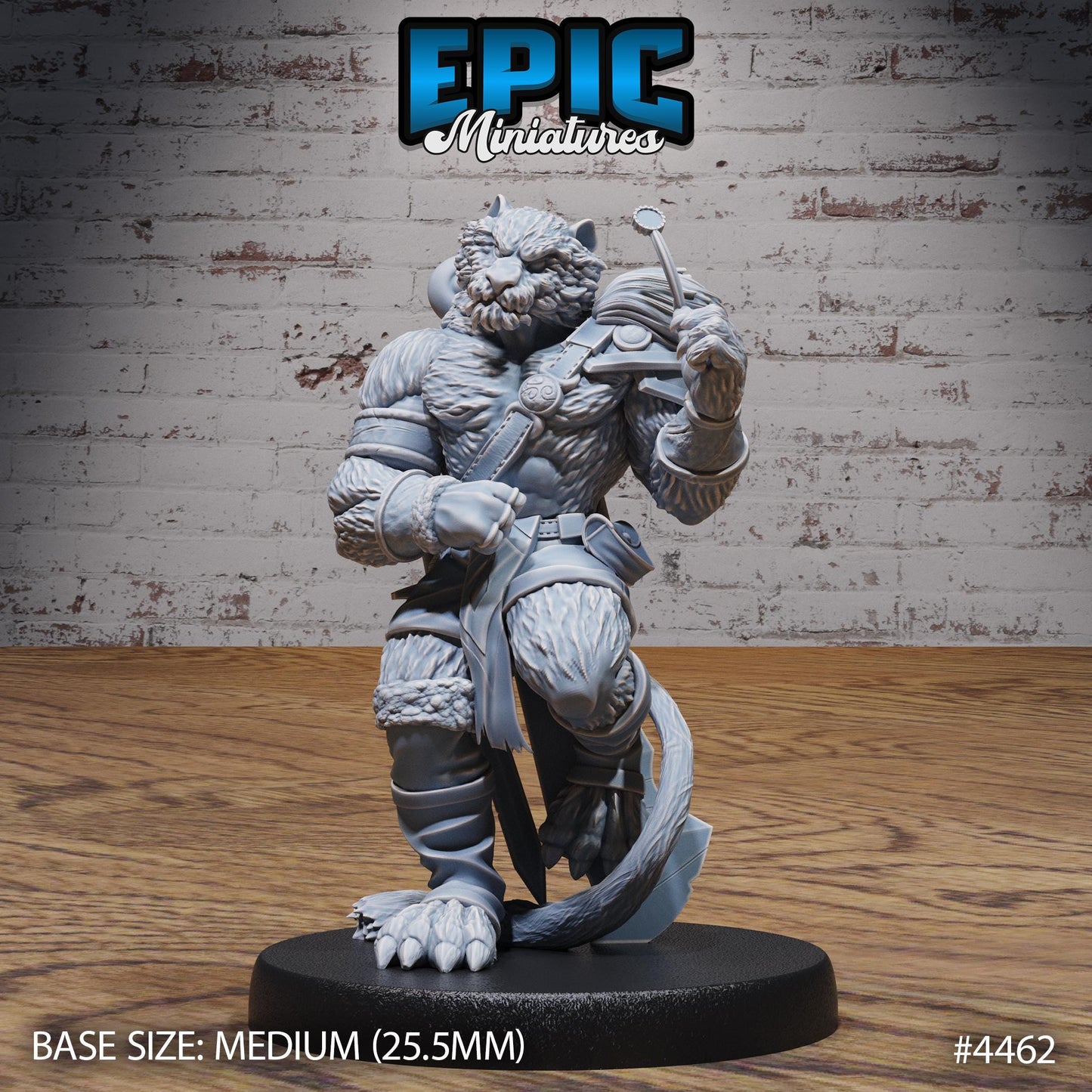 Tiger Folk Adventurer - Epic Miniatures | #102 - Serpents Rage